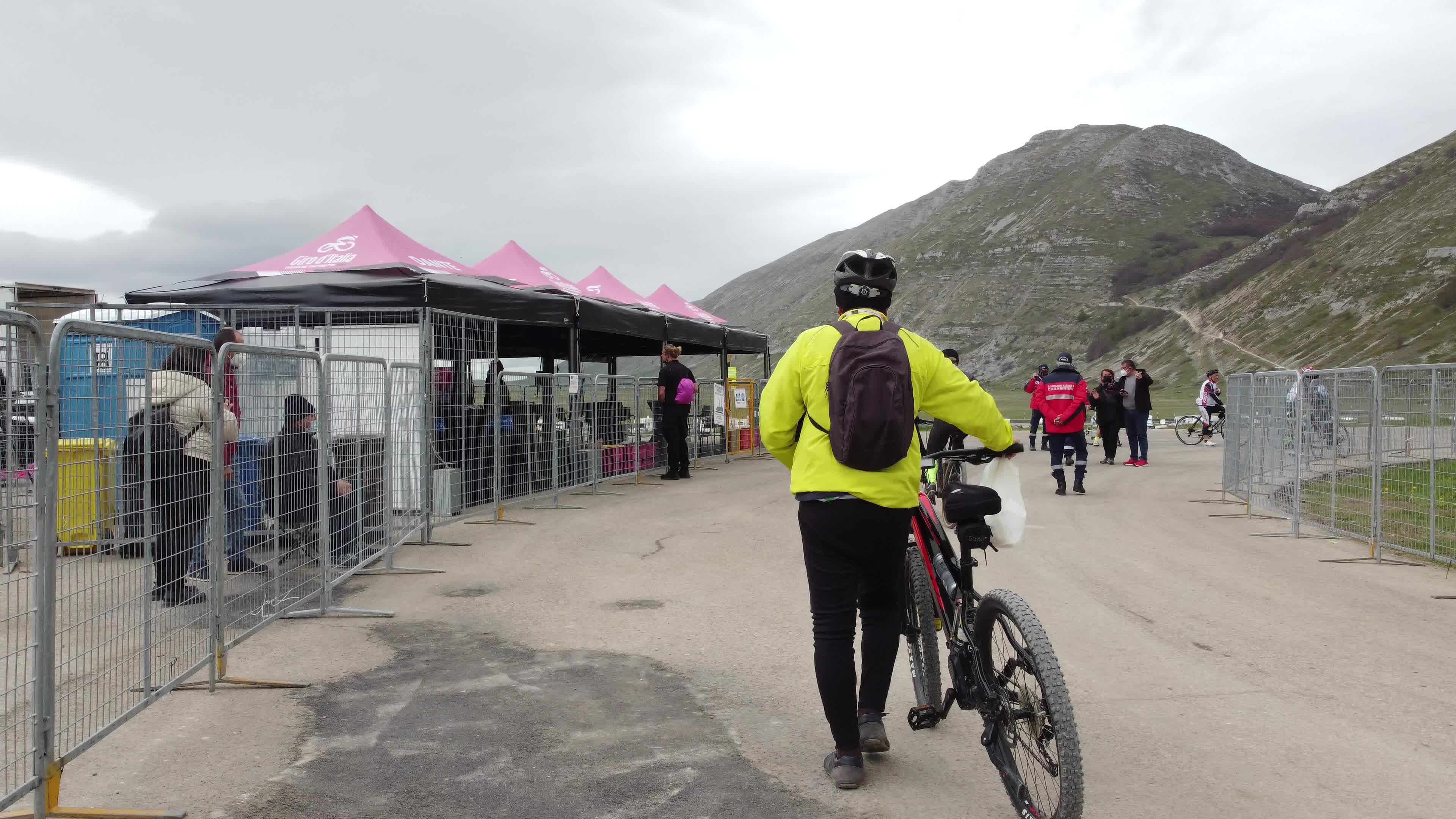 Giro d'Italia arrives in Campo Felice