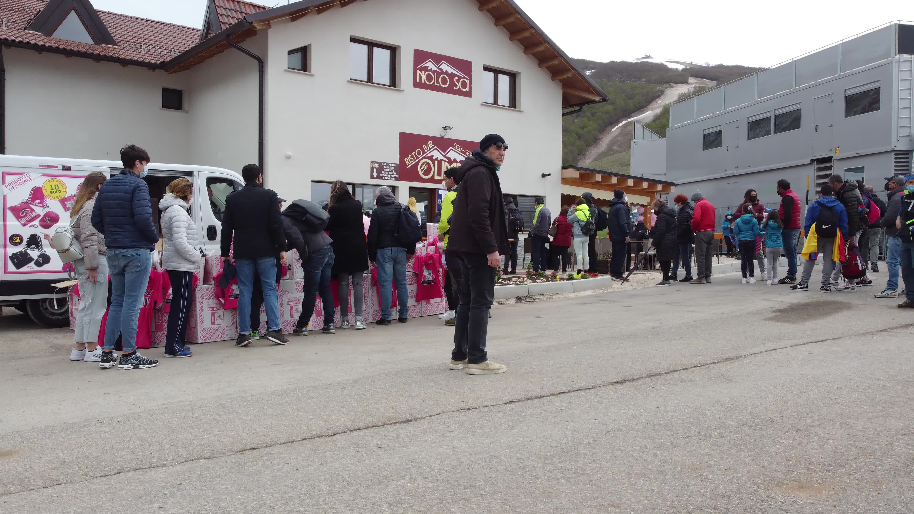 Giro d'Italia arrives in Campo Felice