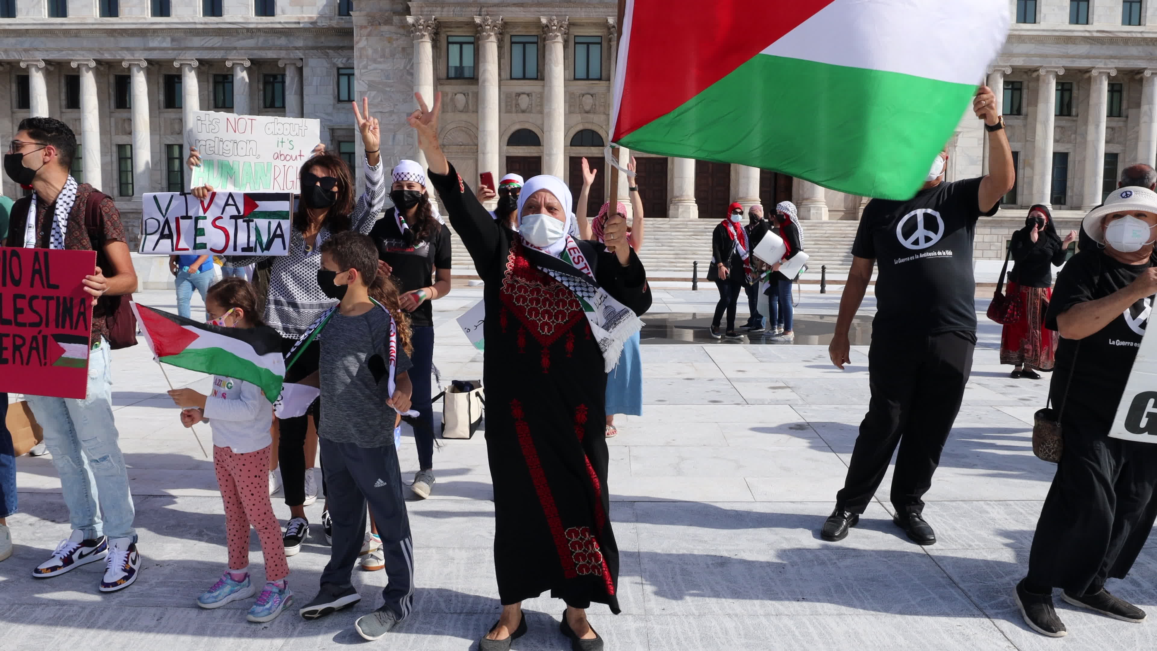 Free Palestine rally in Puerto Rico