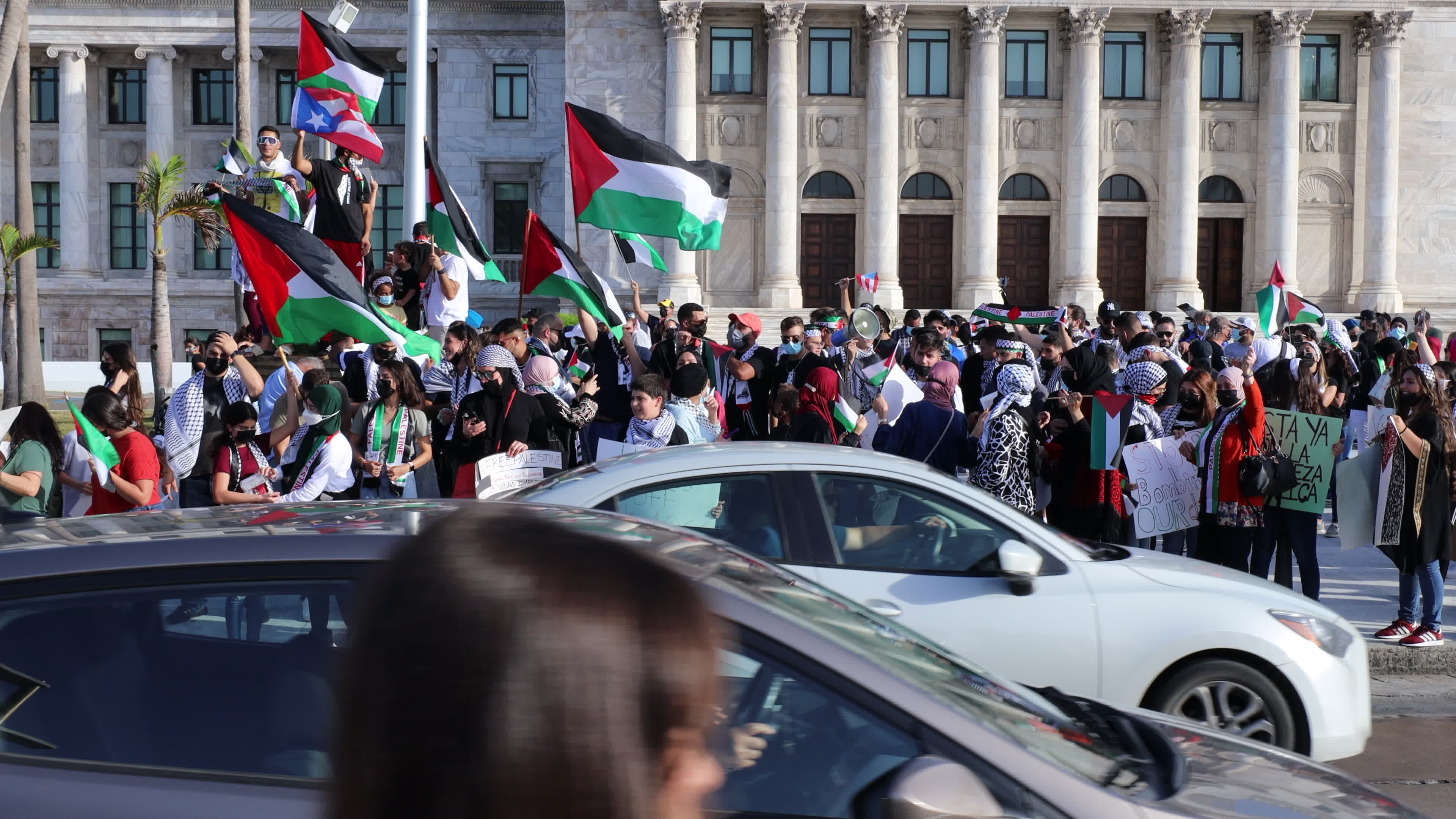 Free Palestine rally in Puerto Rico