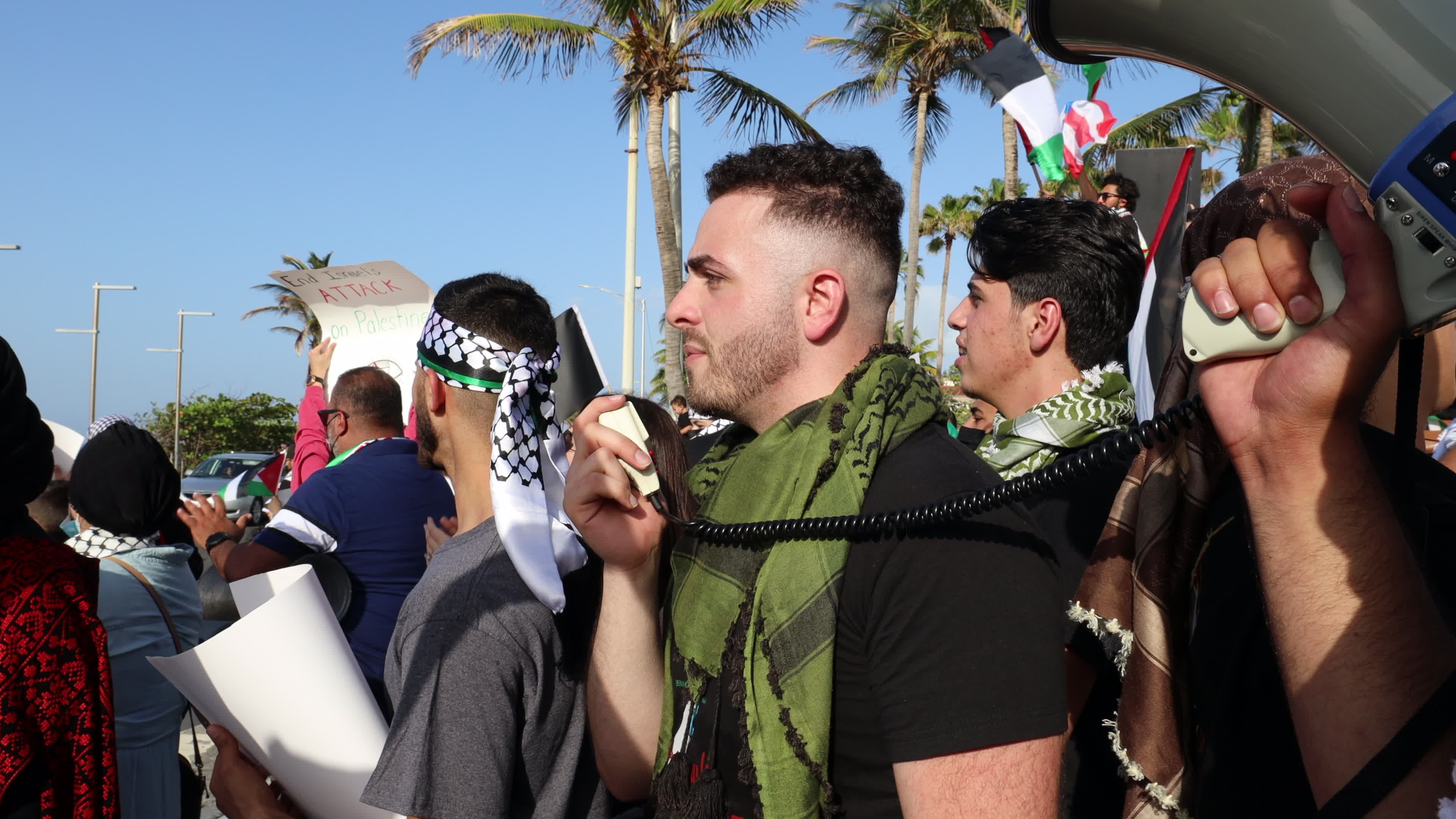 Free Palestine rally in Puerto Rico