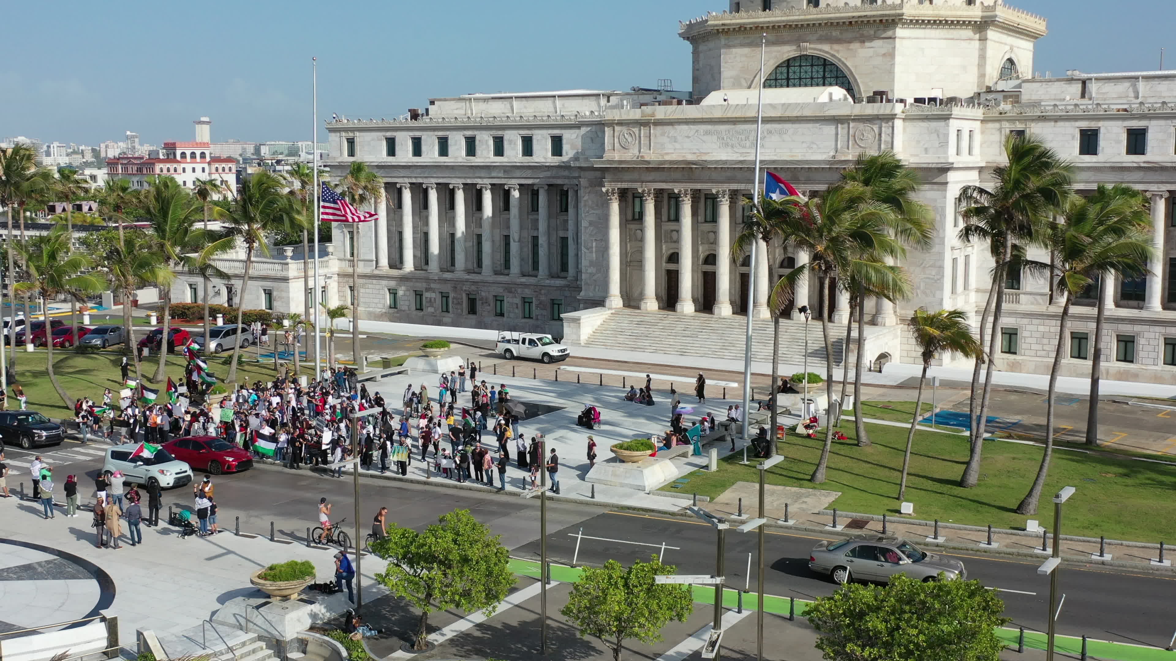 Free Palestine rally in Puerto Rico