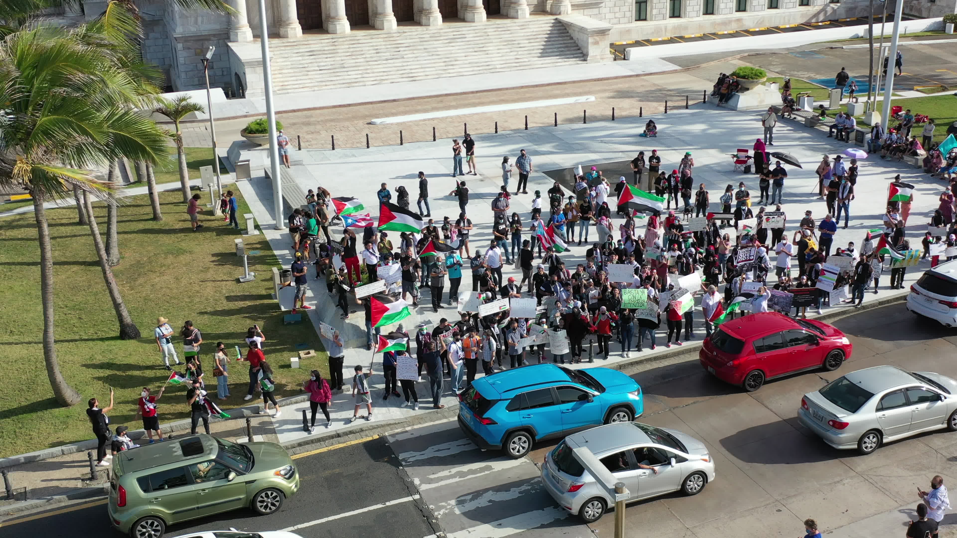 Free Palestine rally in Puerto Rico