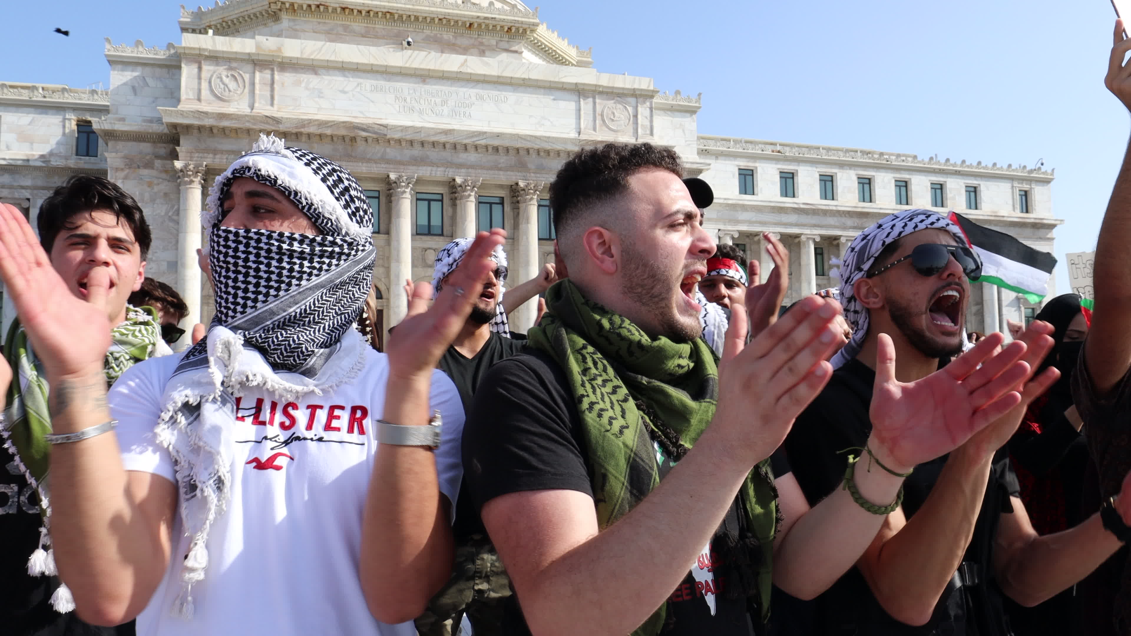 Free Palestine rally in Puerto Rico