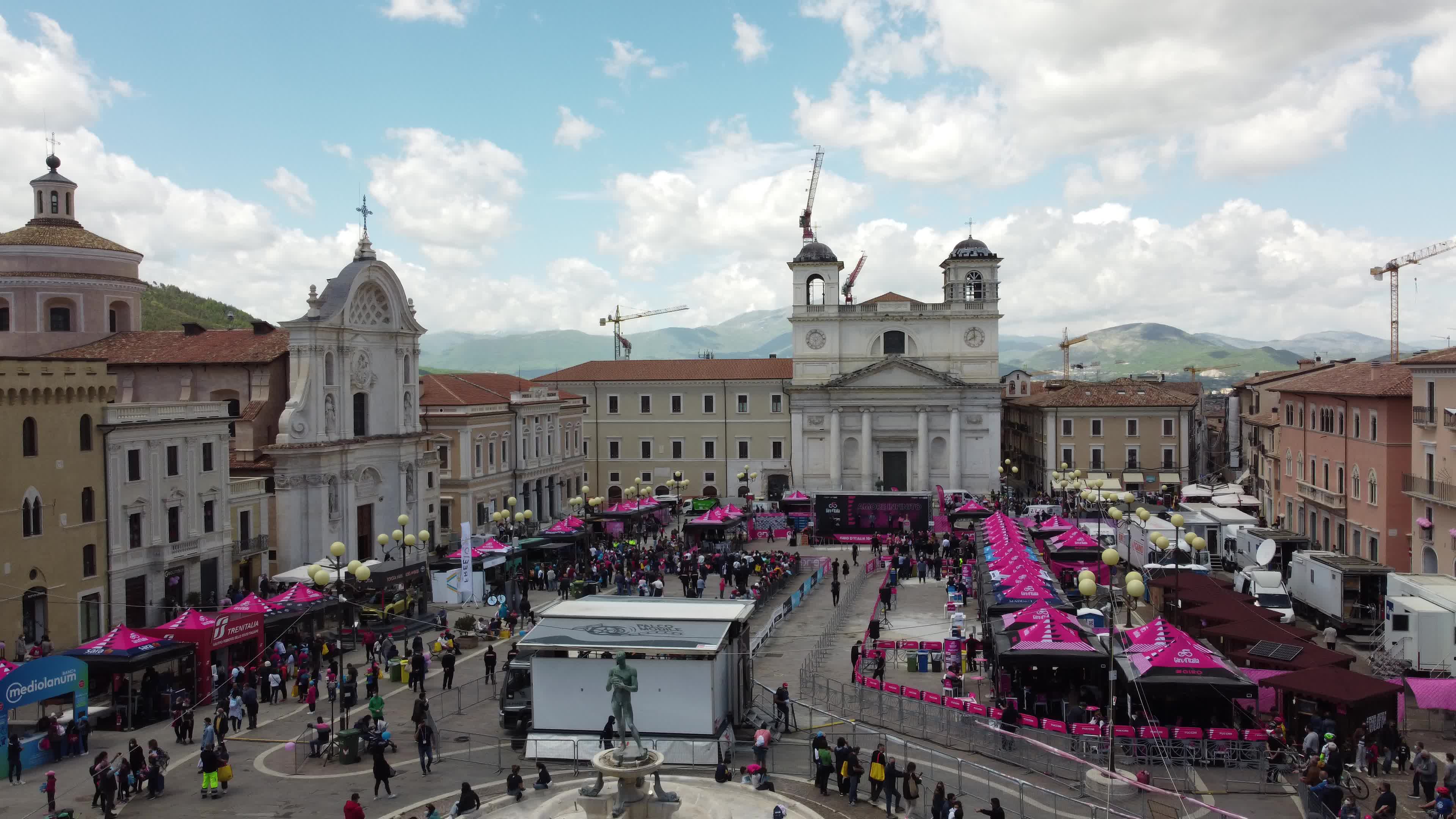 Giro d'Italia start in L'Aquila