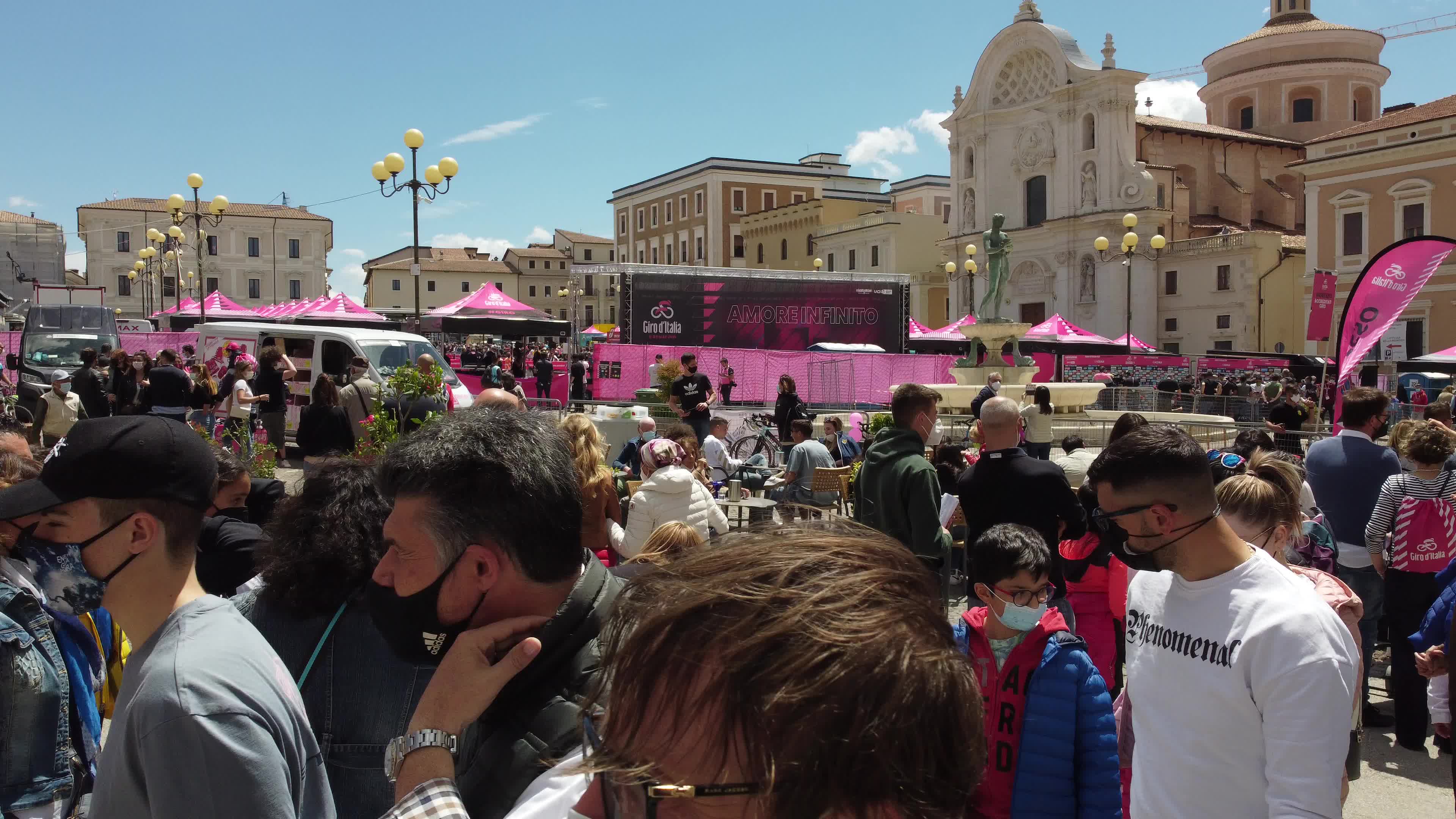 Giro d'Italia start in L'Aquila