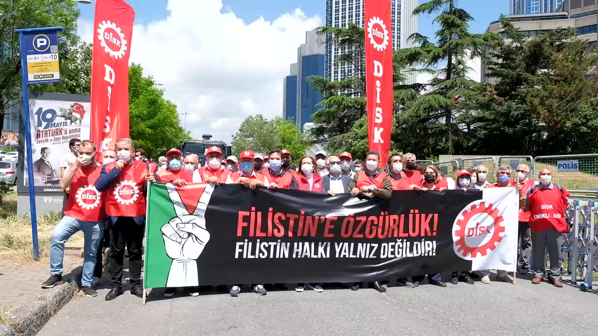 Demonstration in support of Palestine in Turkey