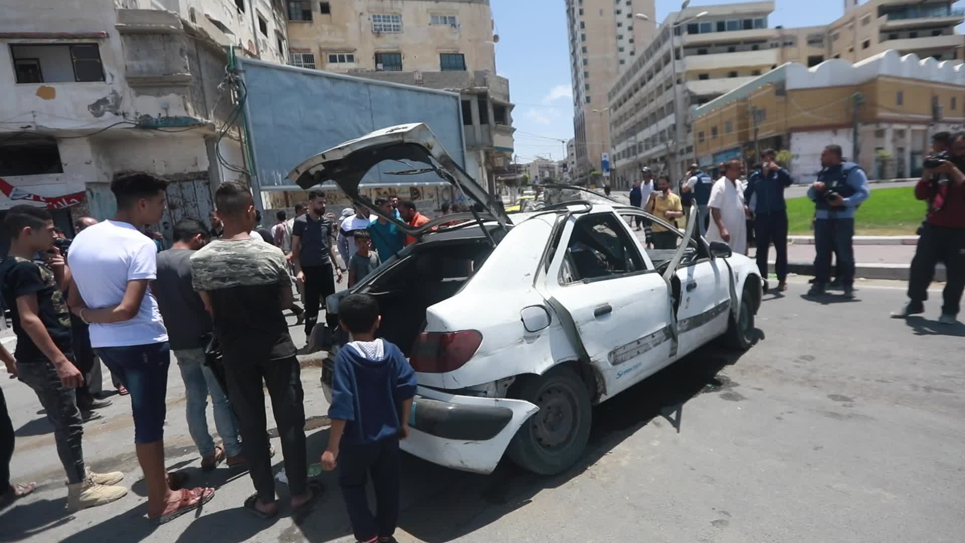 Israeli airstrike in Gaza City