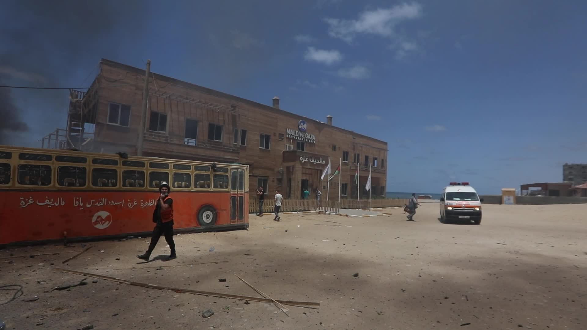 Israeli airstrike in Gaza City