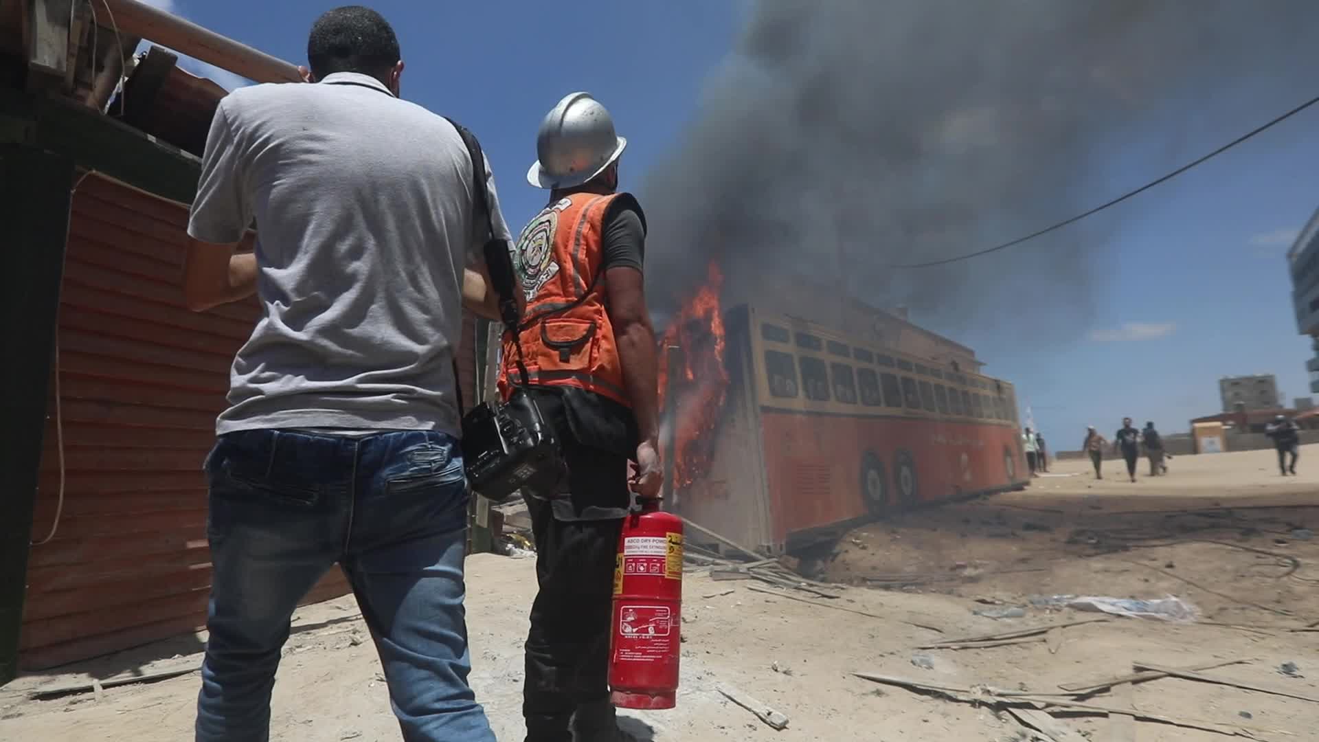 Israeli airstrike in Gaza City