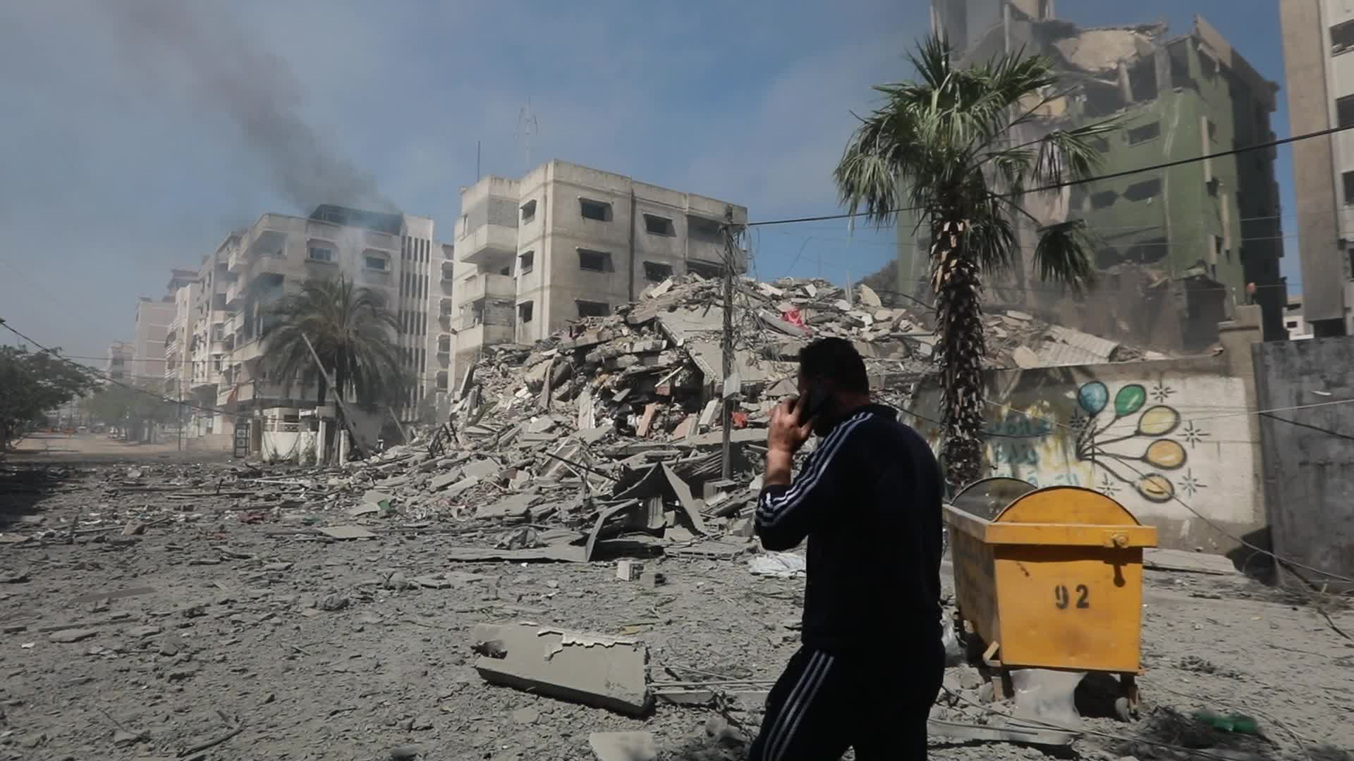 Israeli airstrike in Gaza City