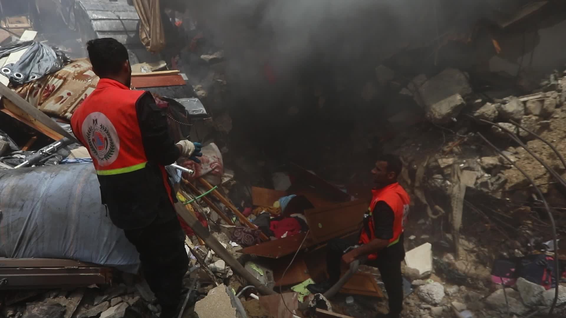 Israeli airstrike in Gaza City