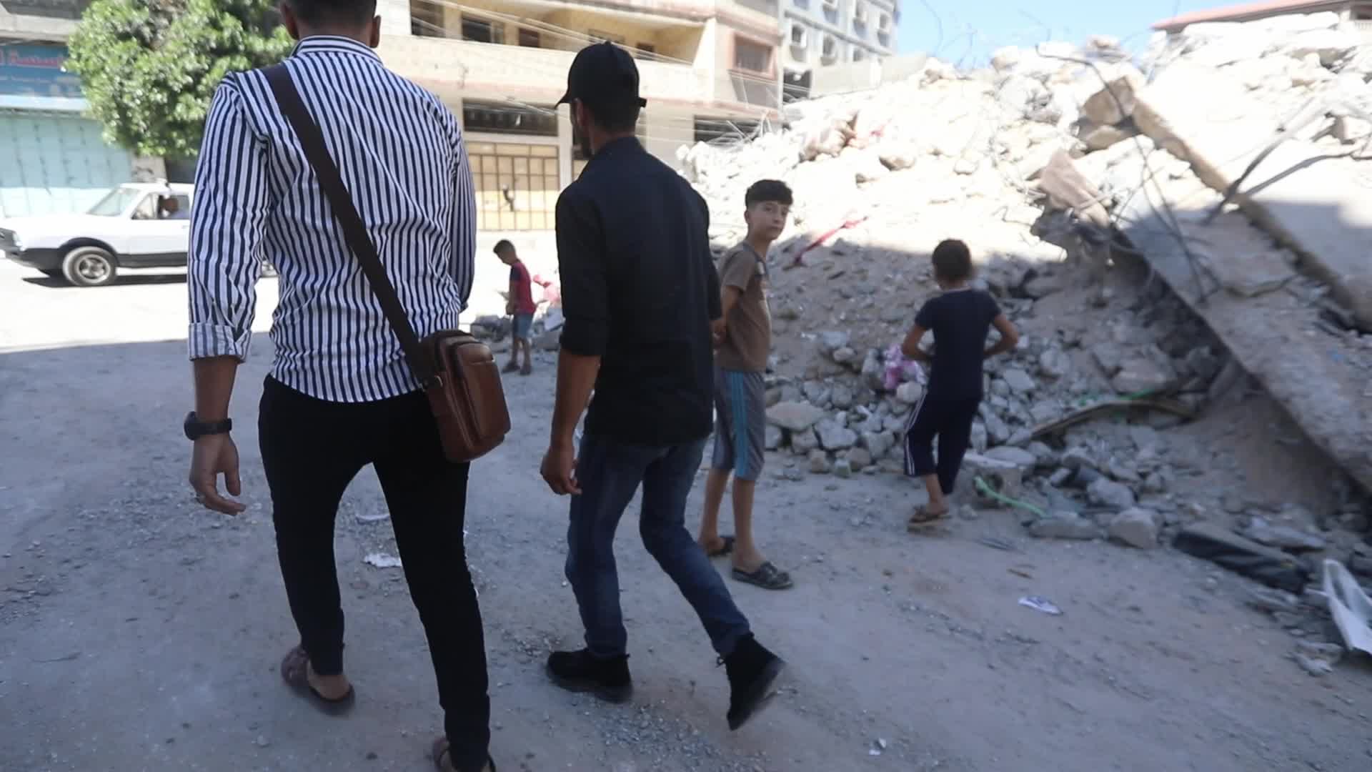 Israeli airstrike in Gaza City