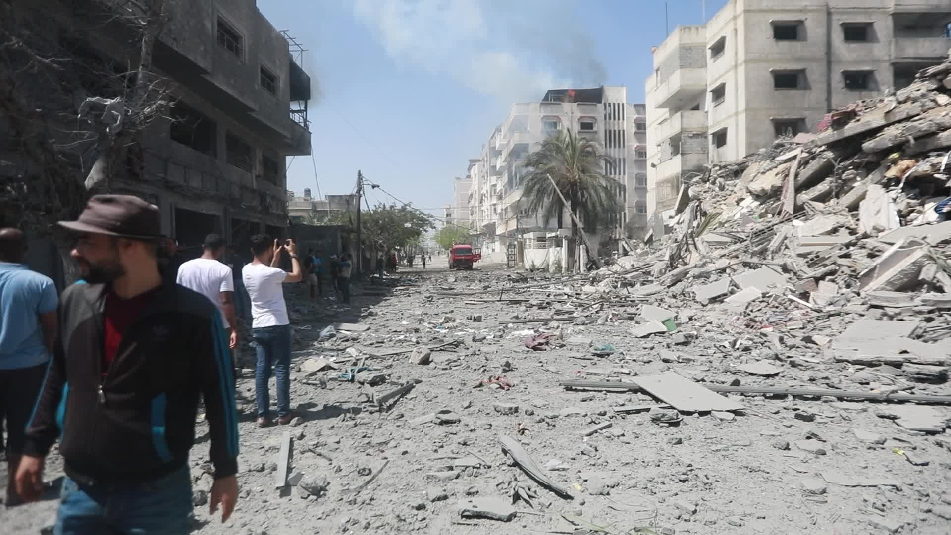Israeli airstrike in Gaza City