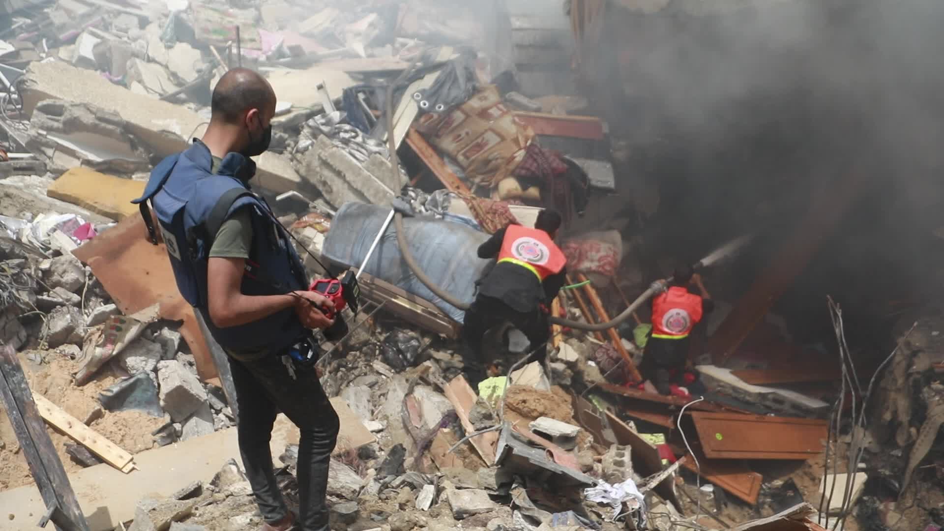 Israeli airstrike in Gaza City