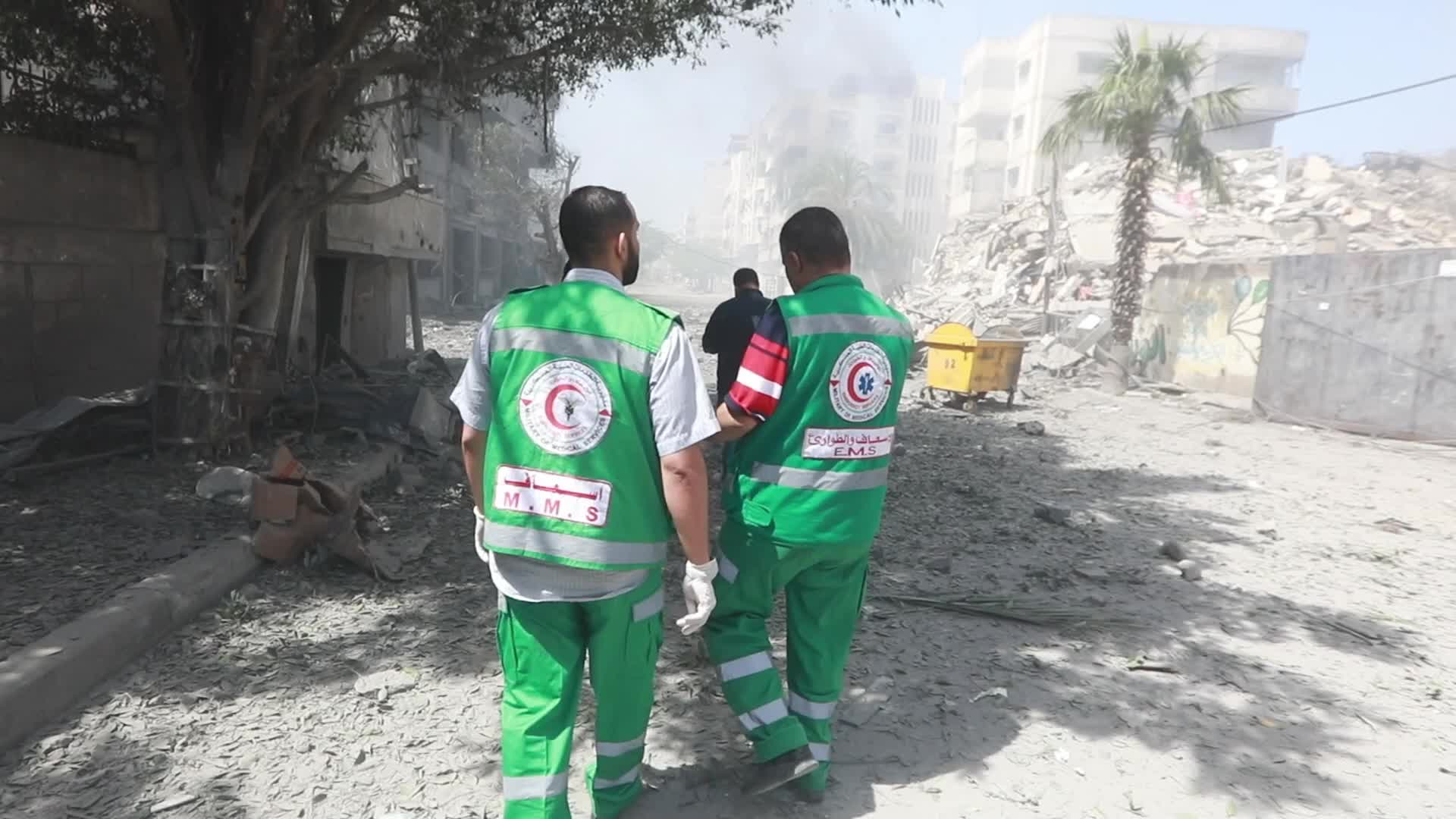 Israeli airstrike in Gaza City