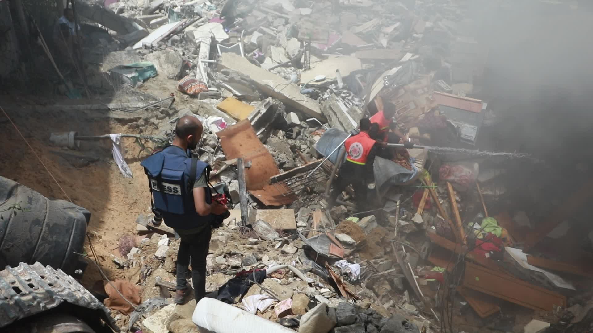 Israeli airstrike in Gaza City