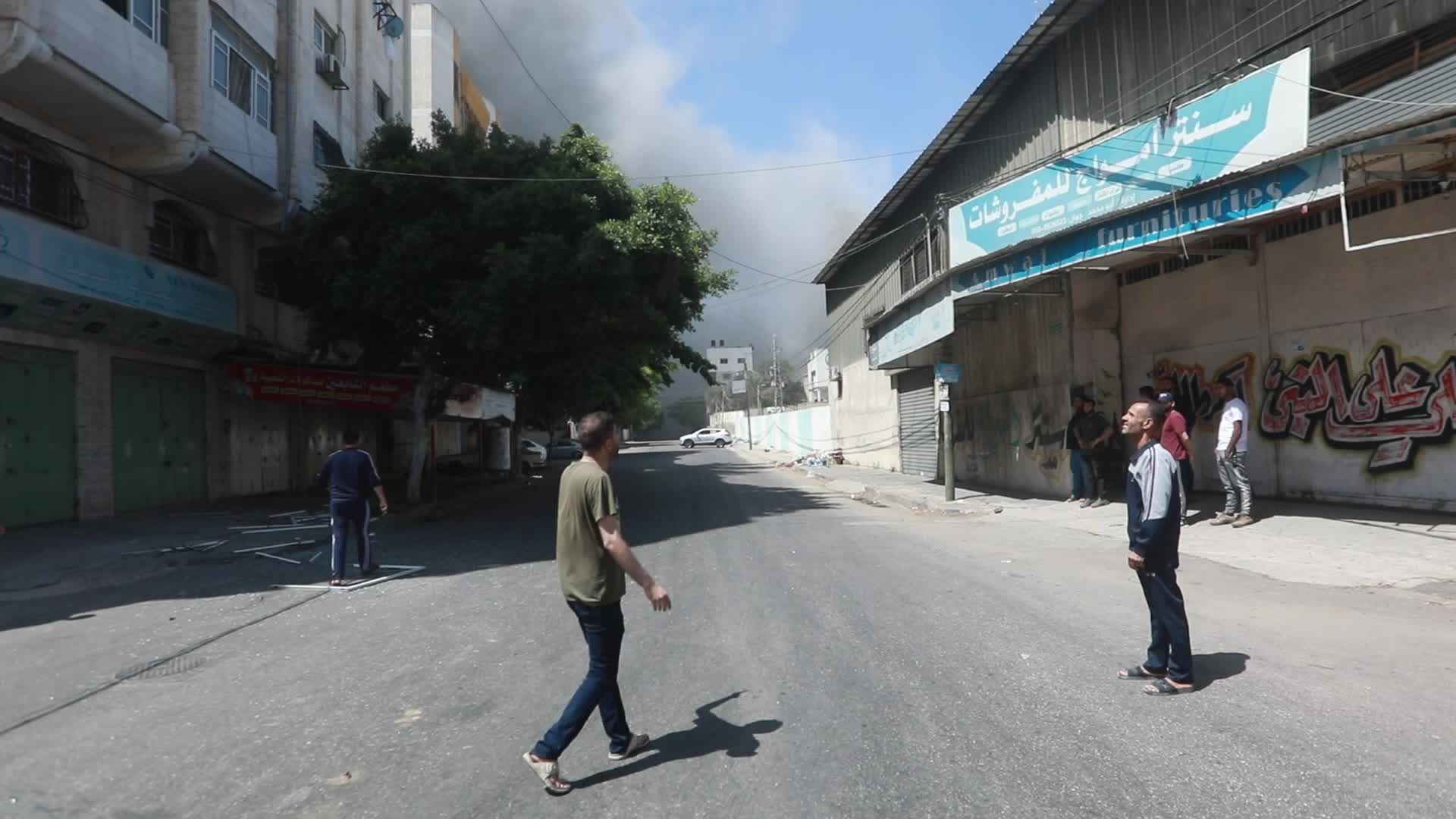 Israeli airstrike in Gaza City
