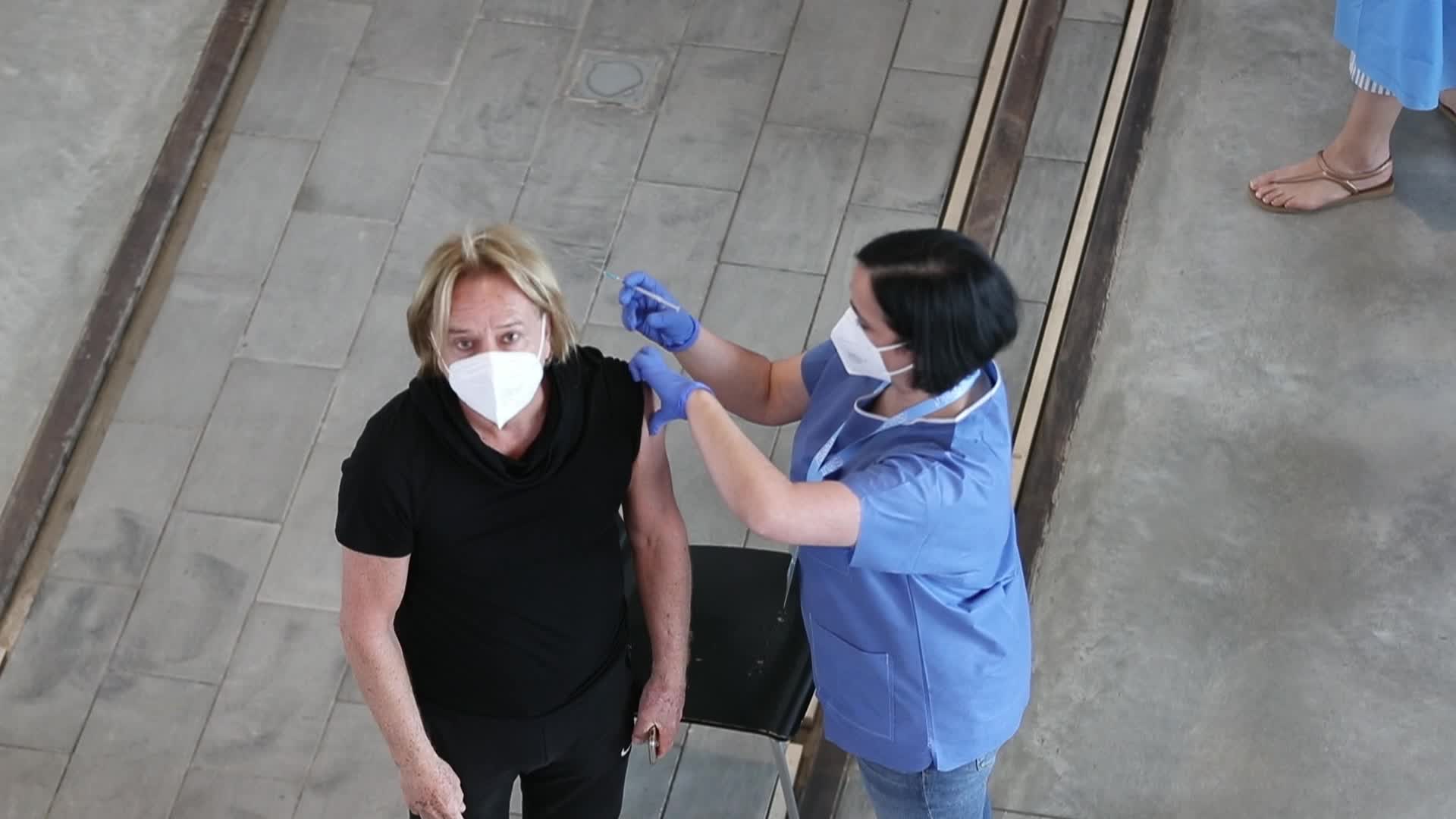Coronavirus vaccination in Barcelona, Spain