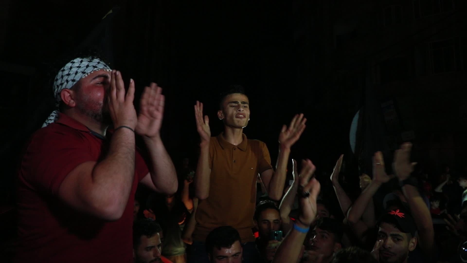 Palestinians celebrate the ceasefire in Gaza