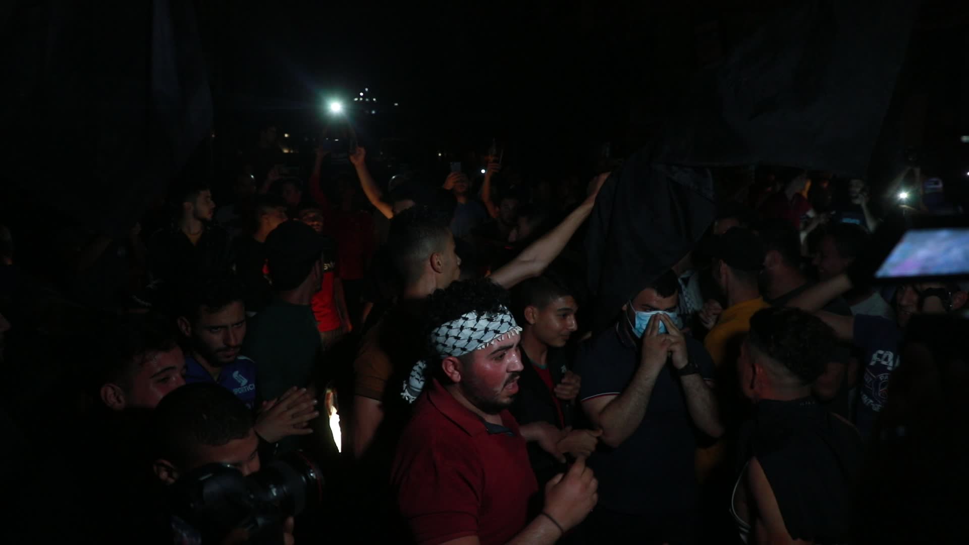 Palestinians celebrate the ceasefire in Gaza