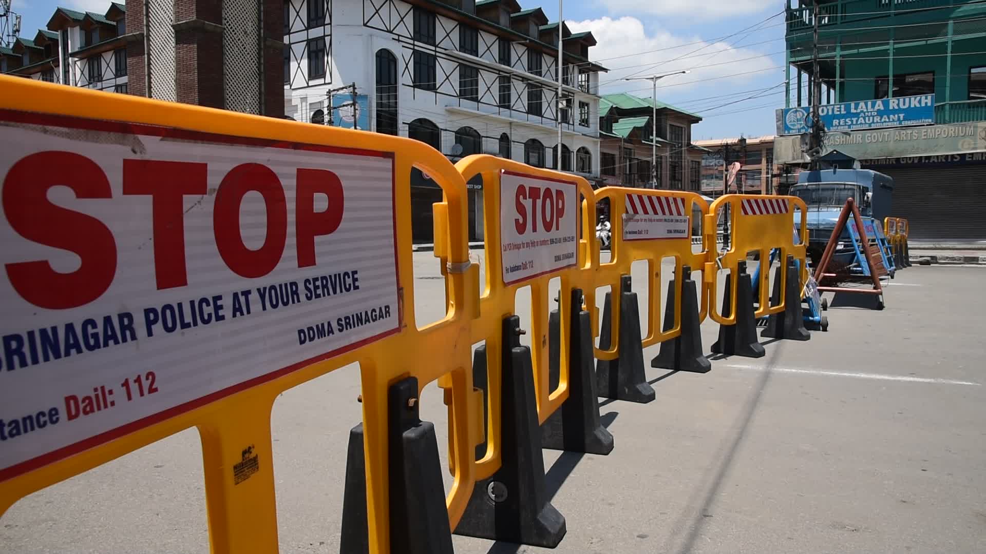 Coronavirus restrictions in Srinagar, India
