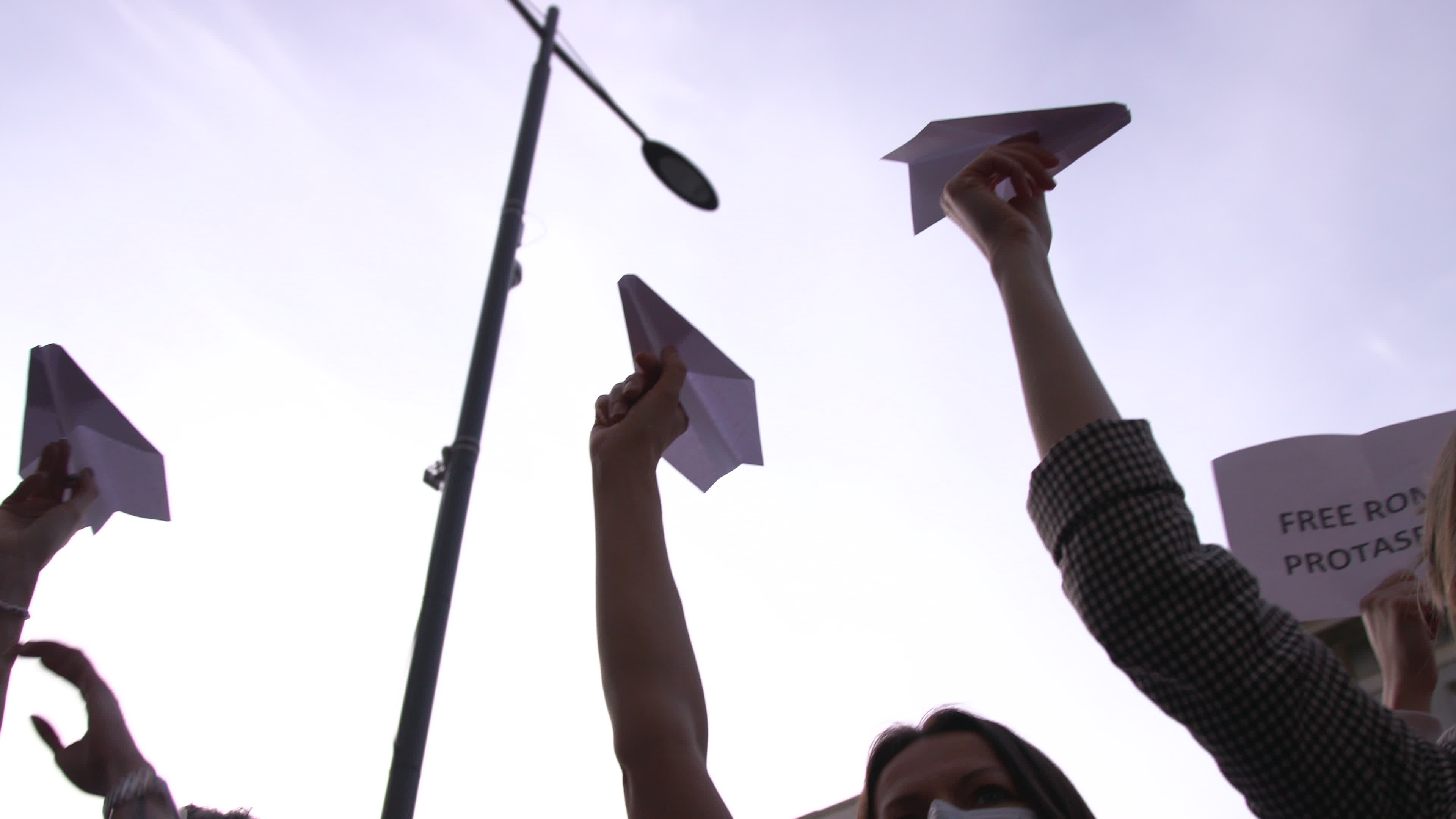 Belaurs Opposition Support Rally in Warsaw