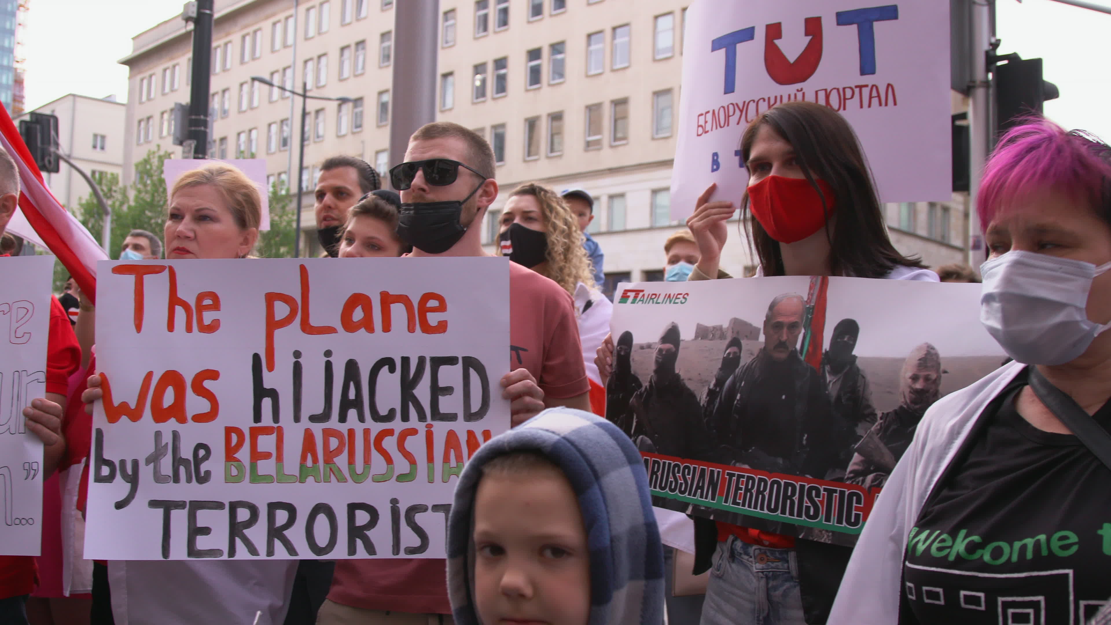 Belaurs Opposition Support Rally in Warsaw