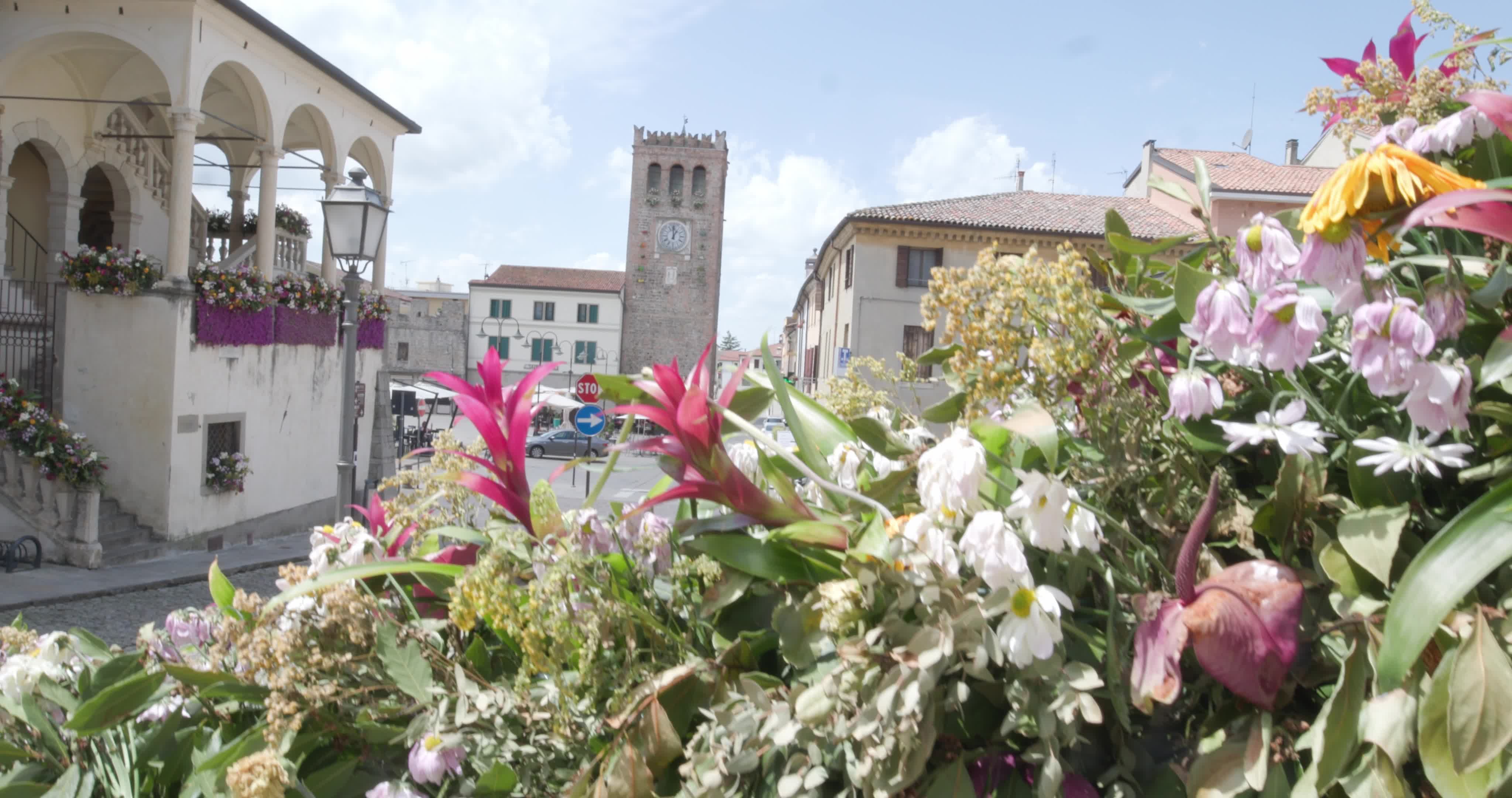 Daily life in Monselice, Italy