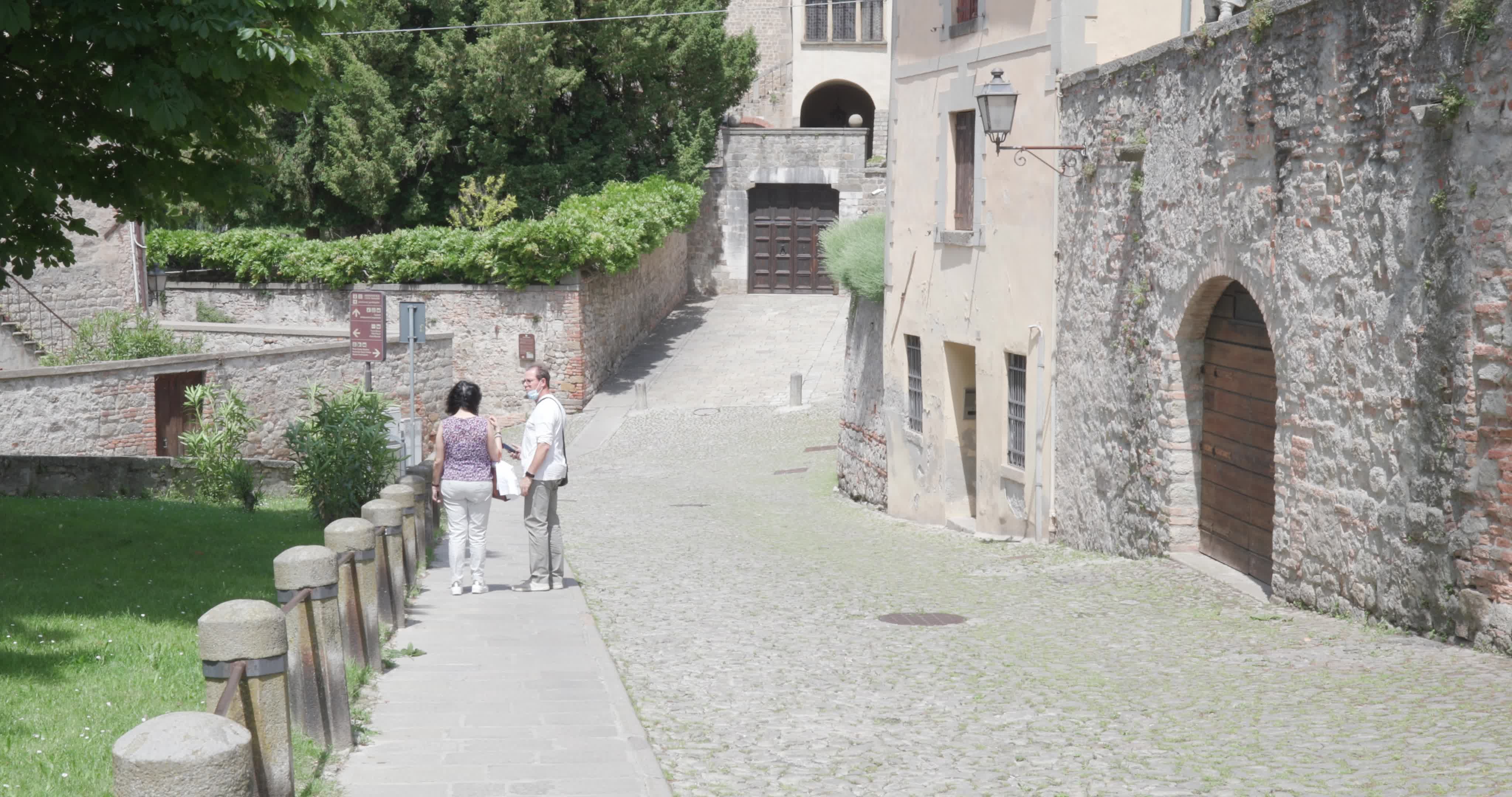 Daily life in Monselice, Italy