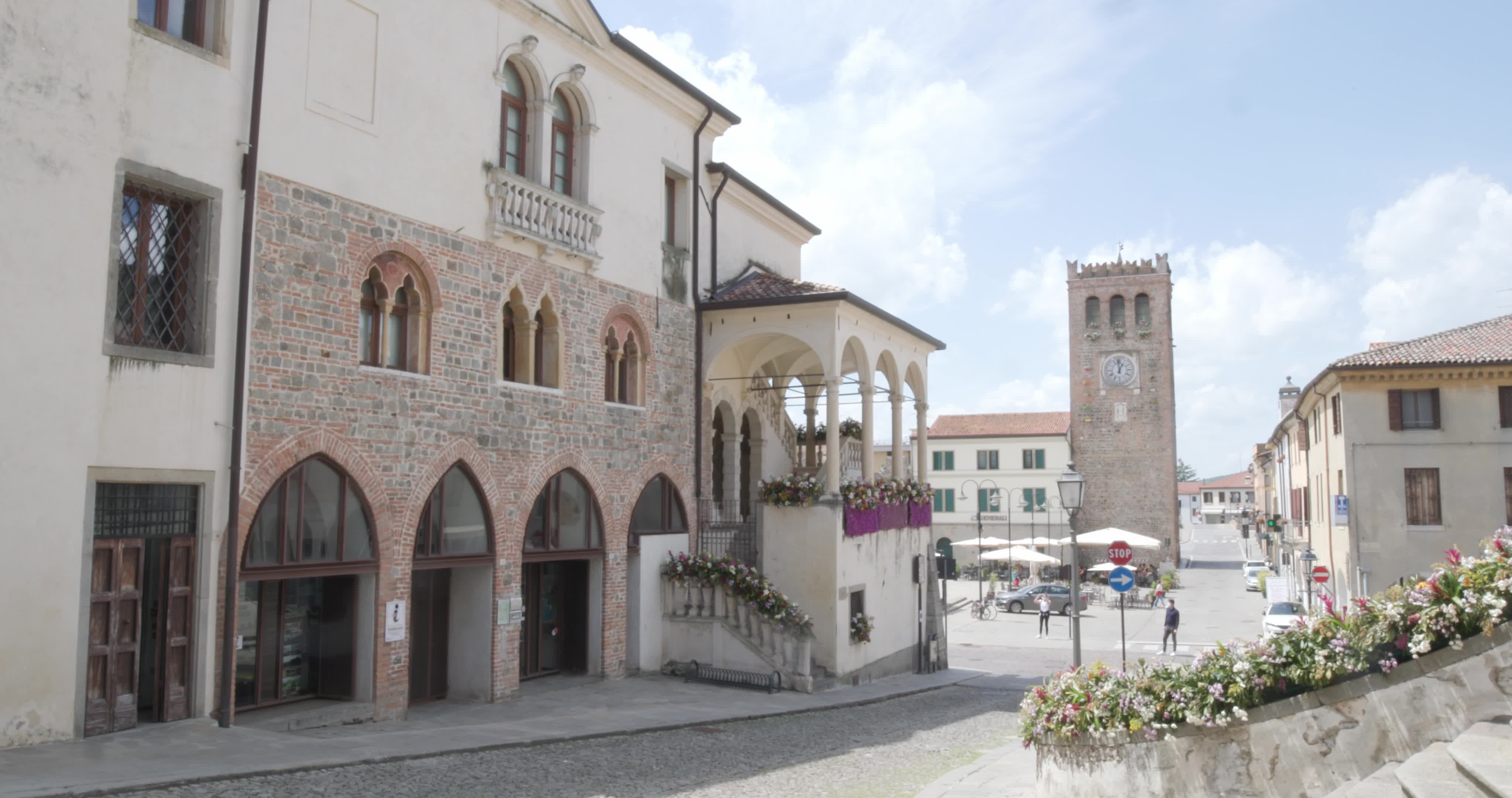 Daily life in Monselice, Italy