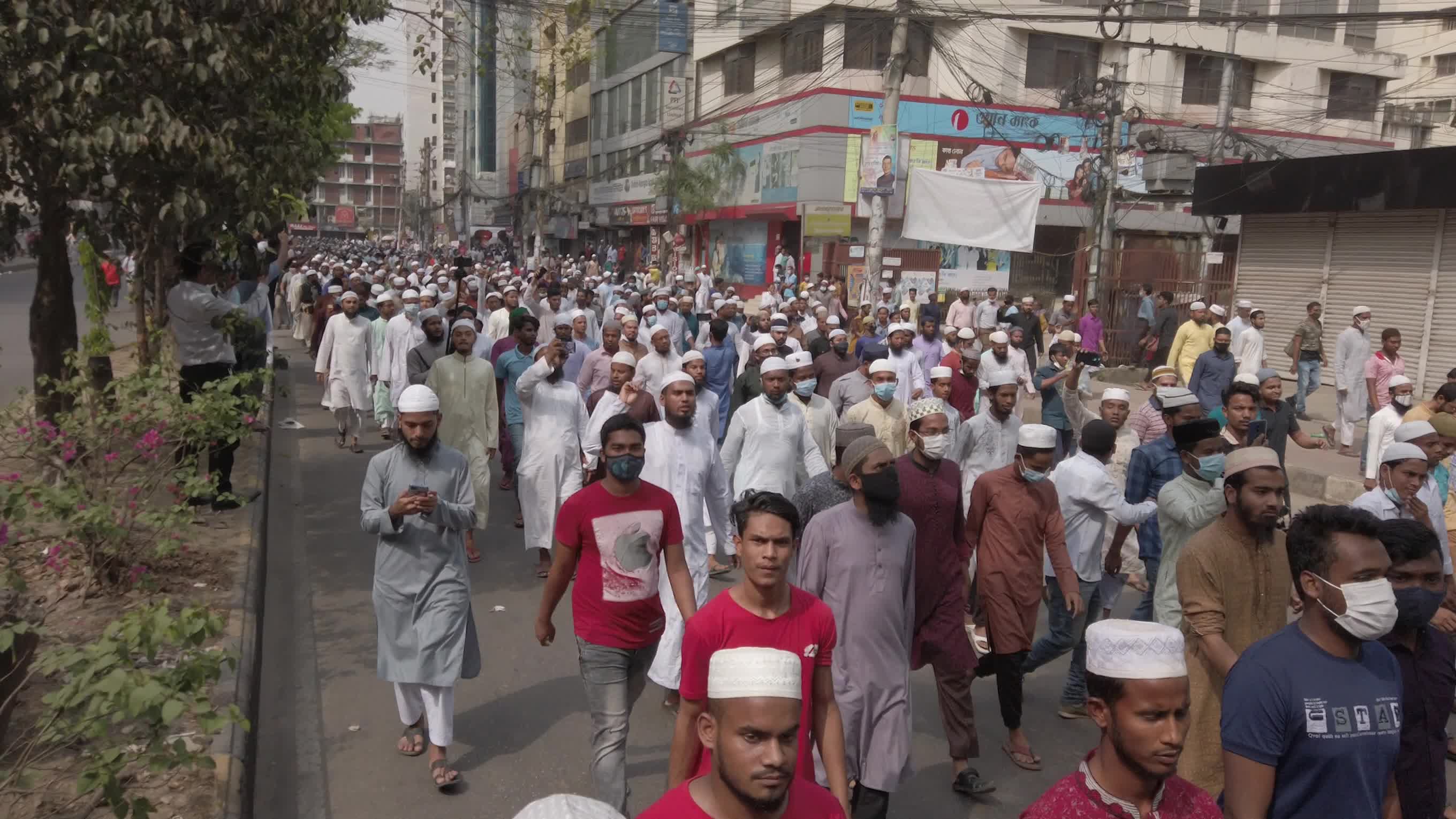 Protest against the visits of Modi in Dhaka