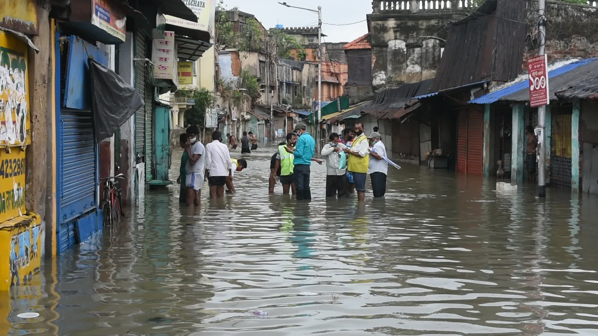 Aftermath of Cyclone Yaas in Kolkata