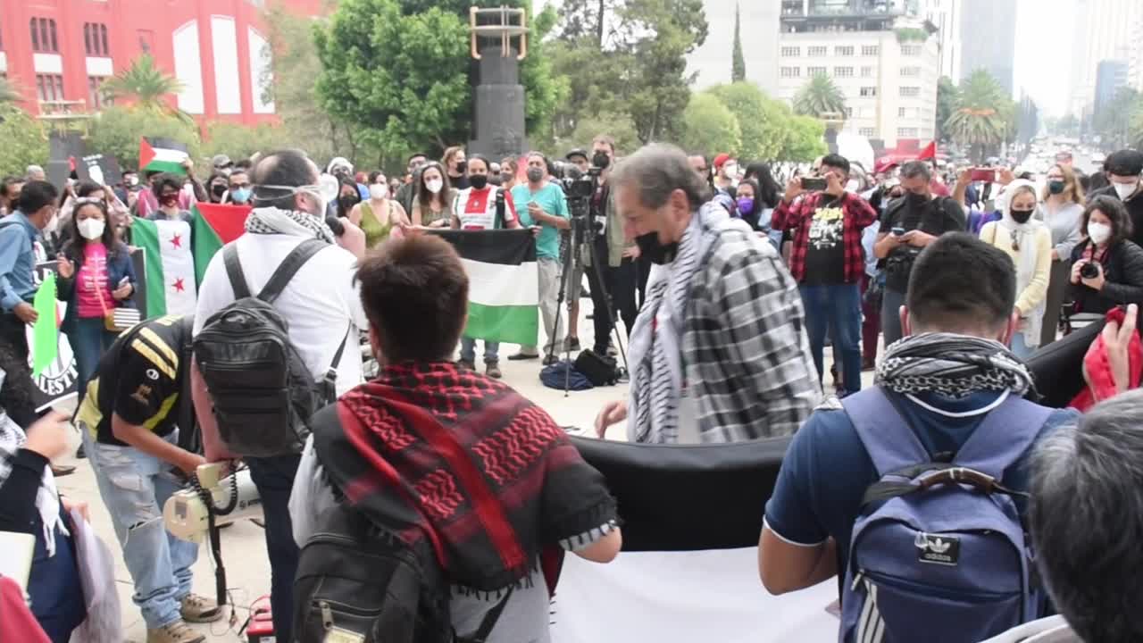 Pro Palestine rally in Mexico