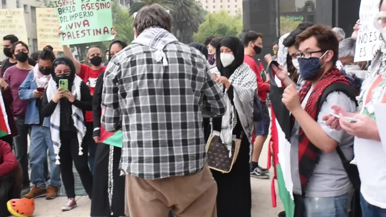 Pro Palestine rally in Mexico
