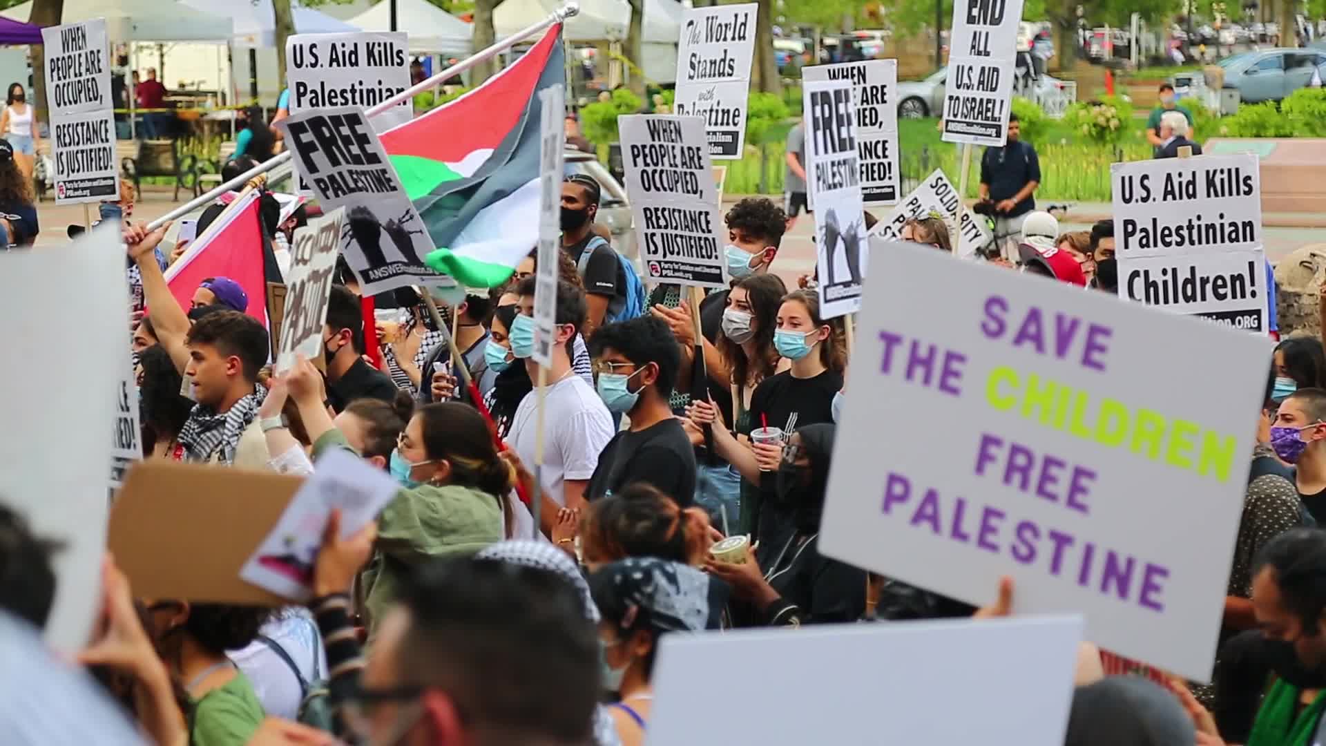 Pro Palestine Protest In Boston