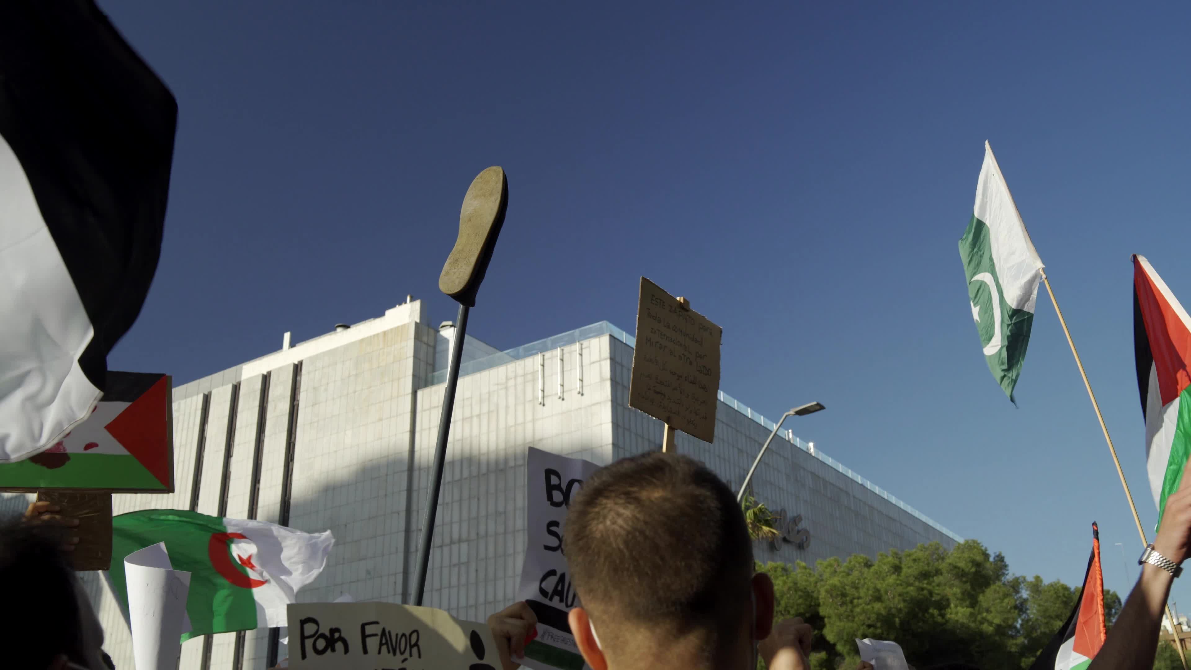 Rally in Barcelona in support of Palestine