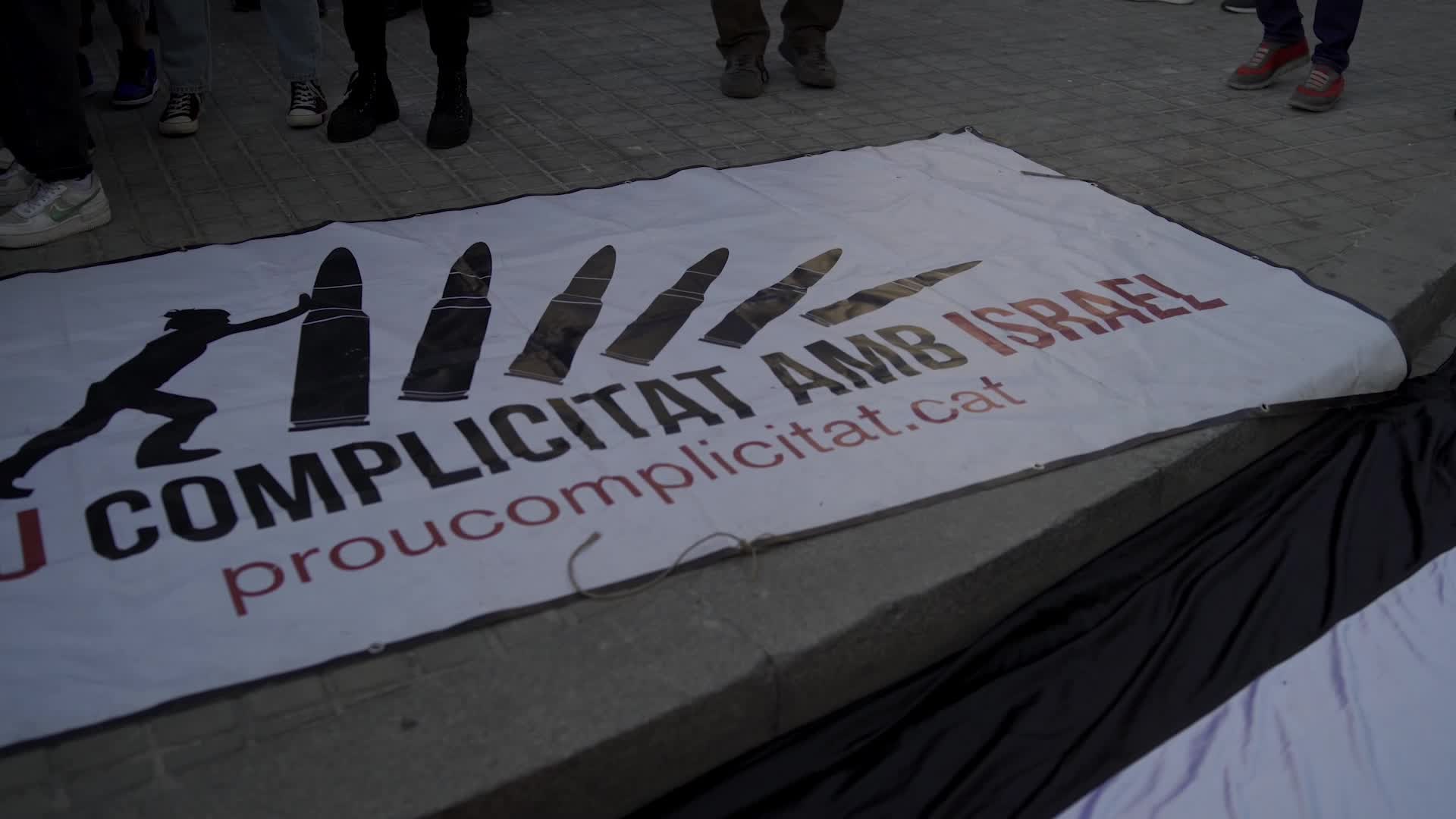 Rally in Barcelona in support of Palestine