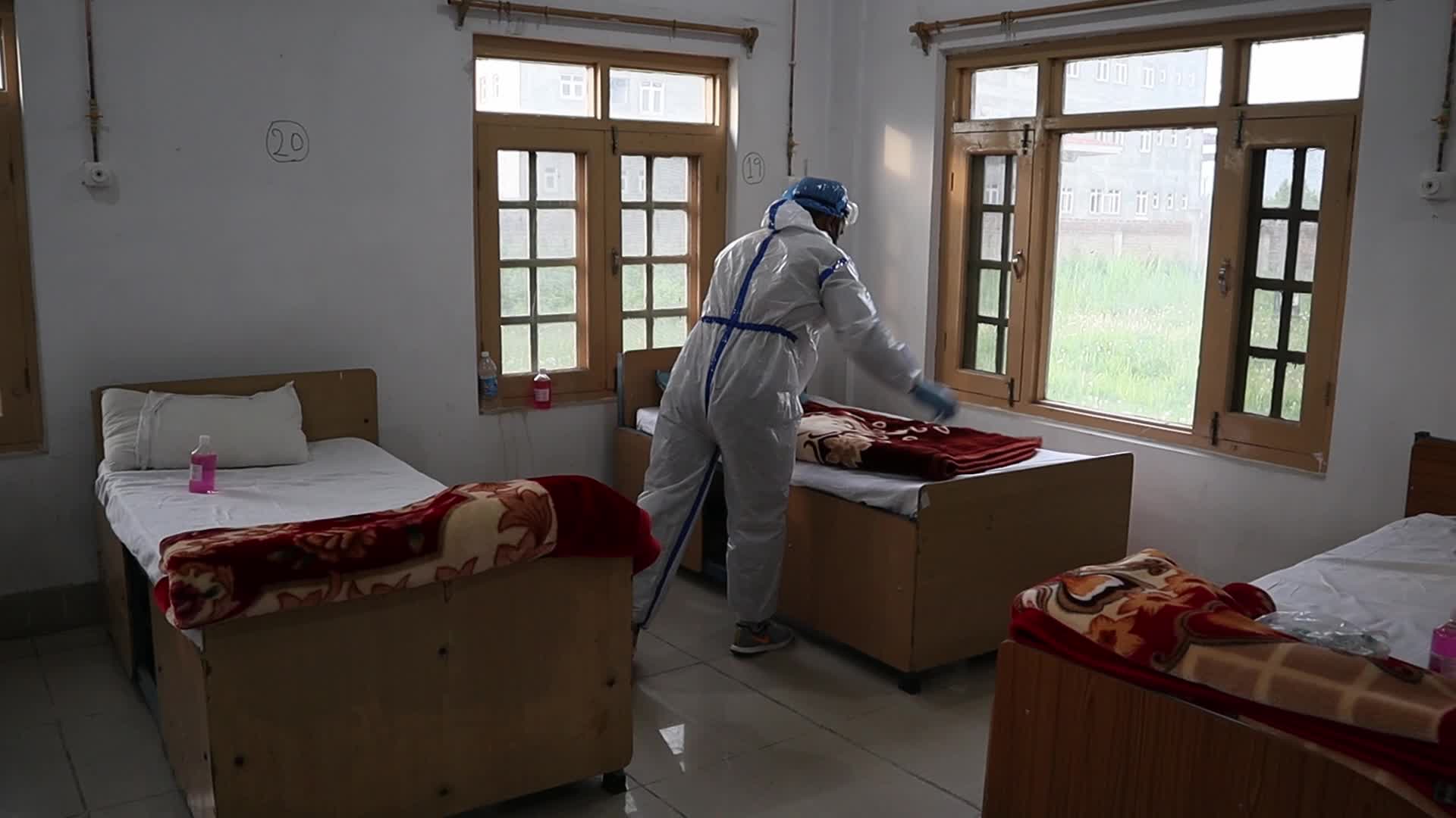 Coronavirus emergency in Srinagar, India