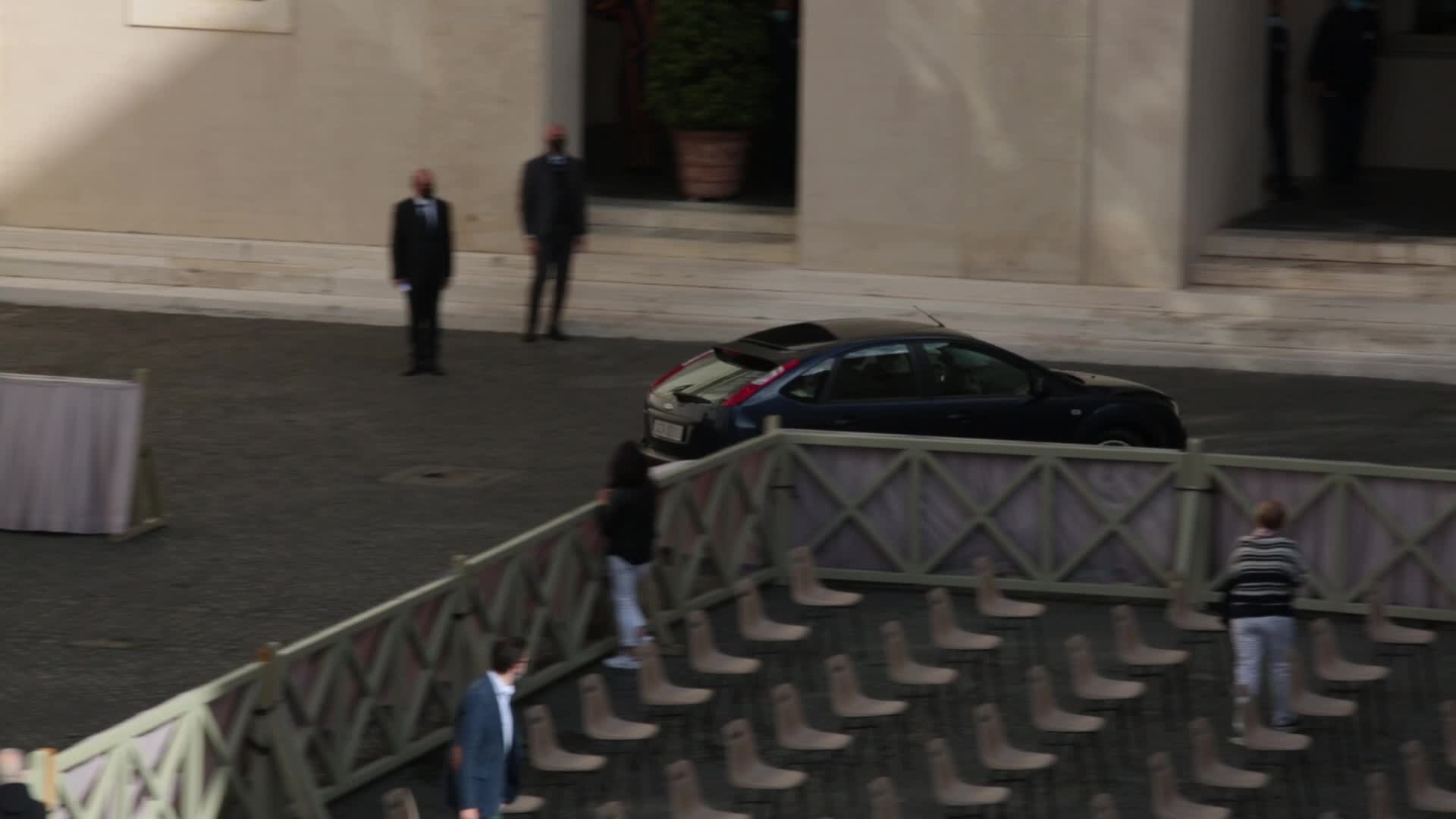 General audience of Pope Francis with the presence of small group of faithful