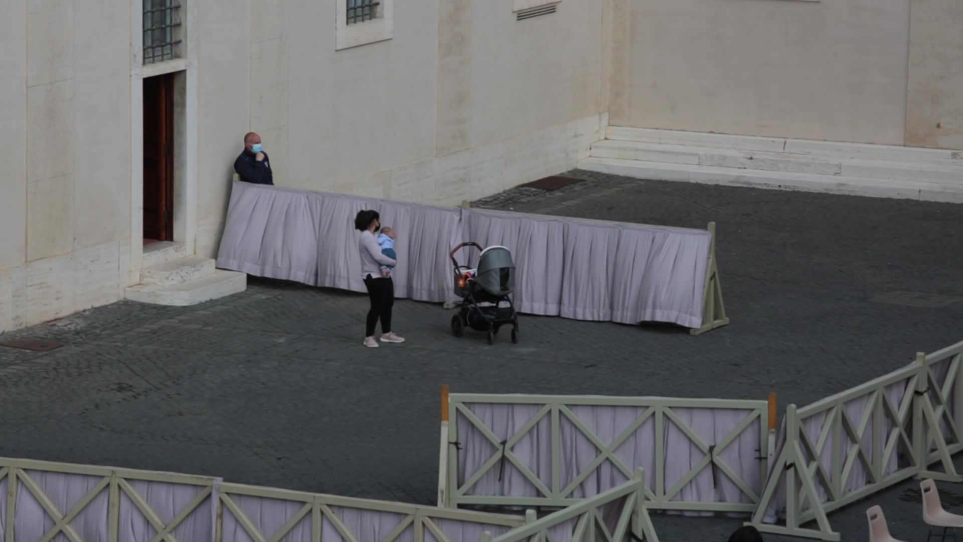 General audience of Pope Francis with the presence of small group of faithful