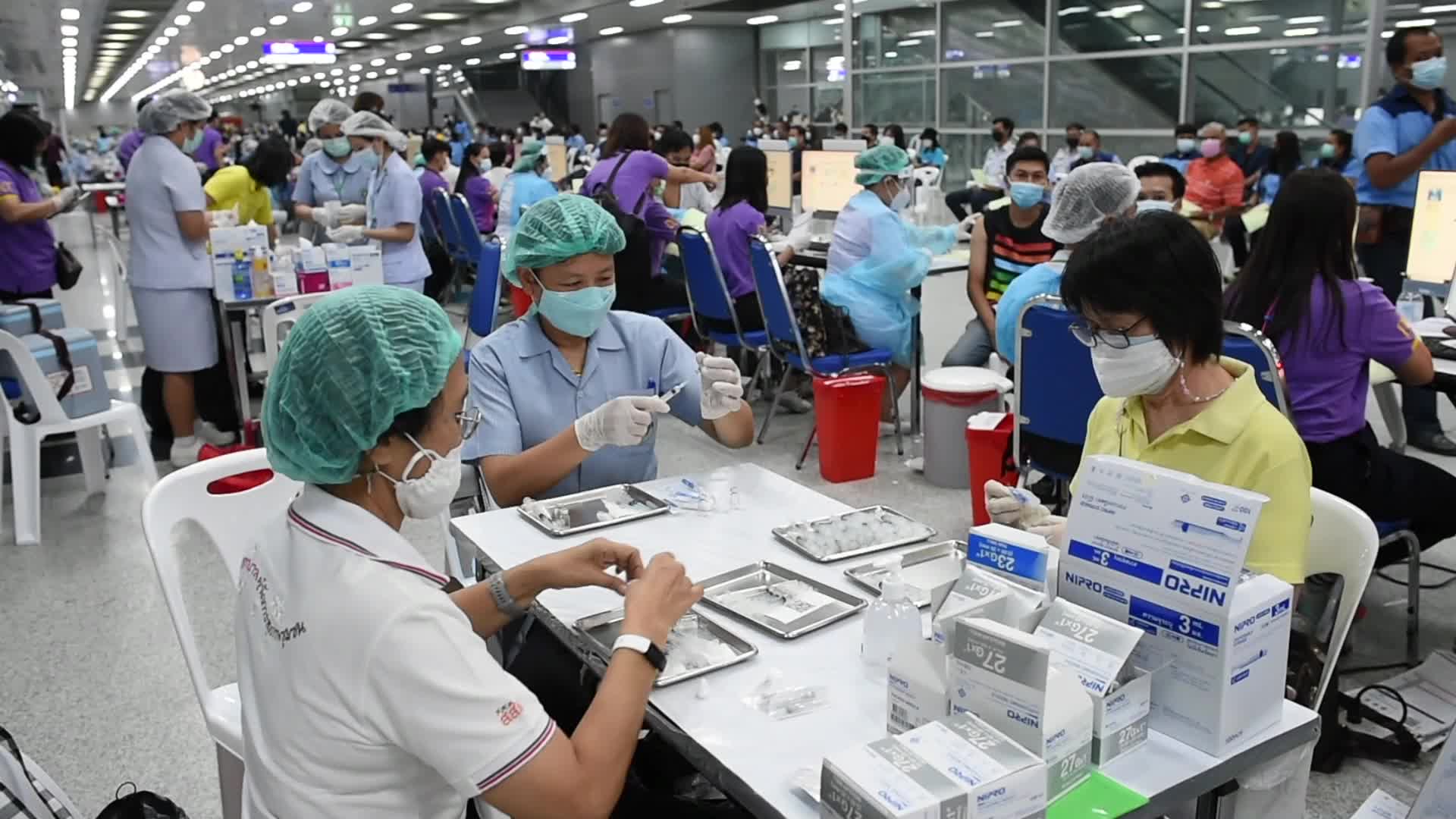 Coronavirus vaccination in Bangkok, Thailand