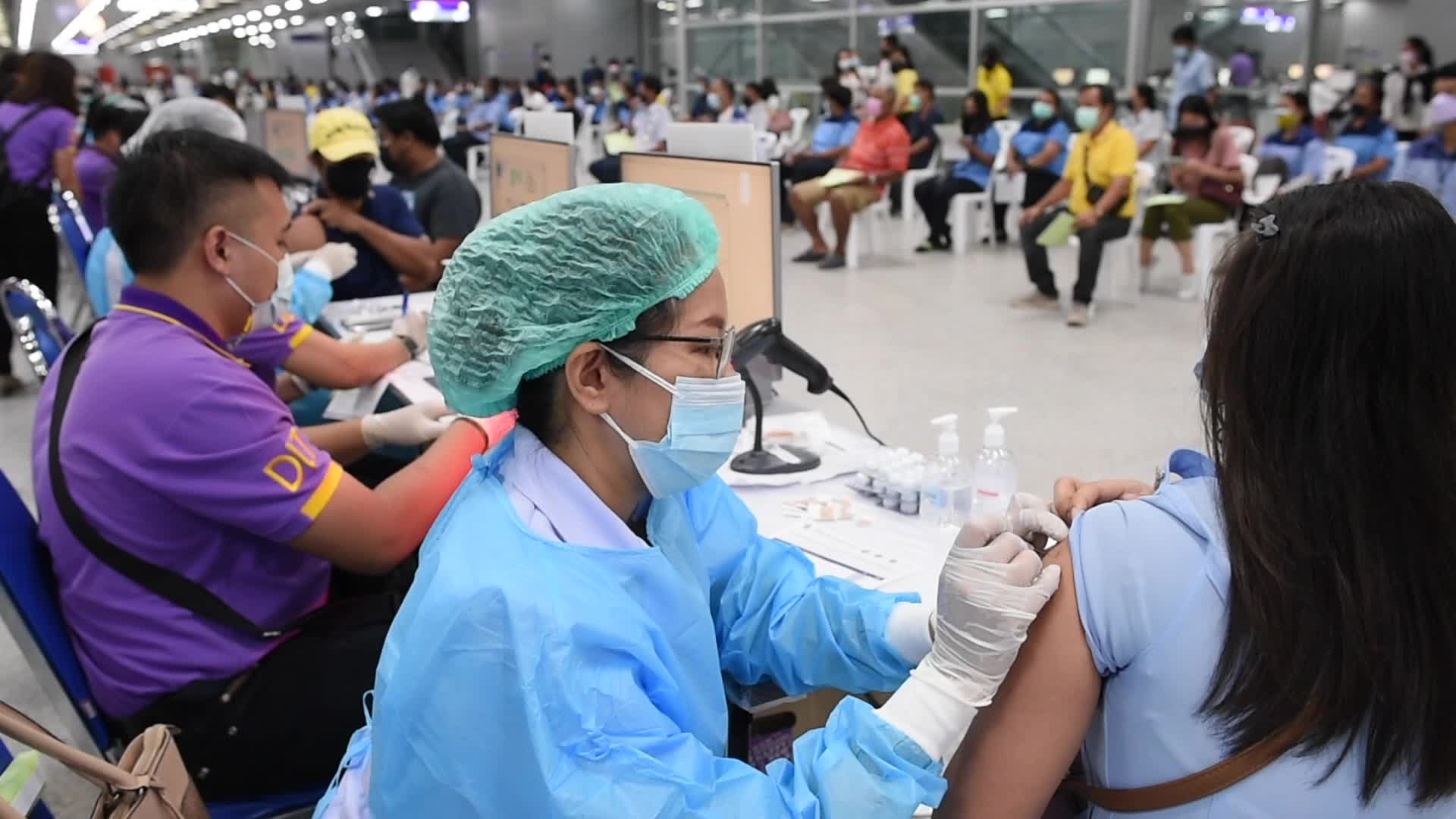 Coronavirus vaccination in Bangkok, Thailand
