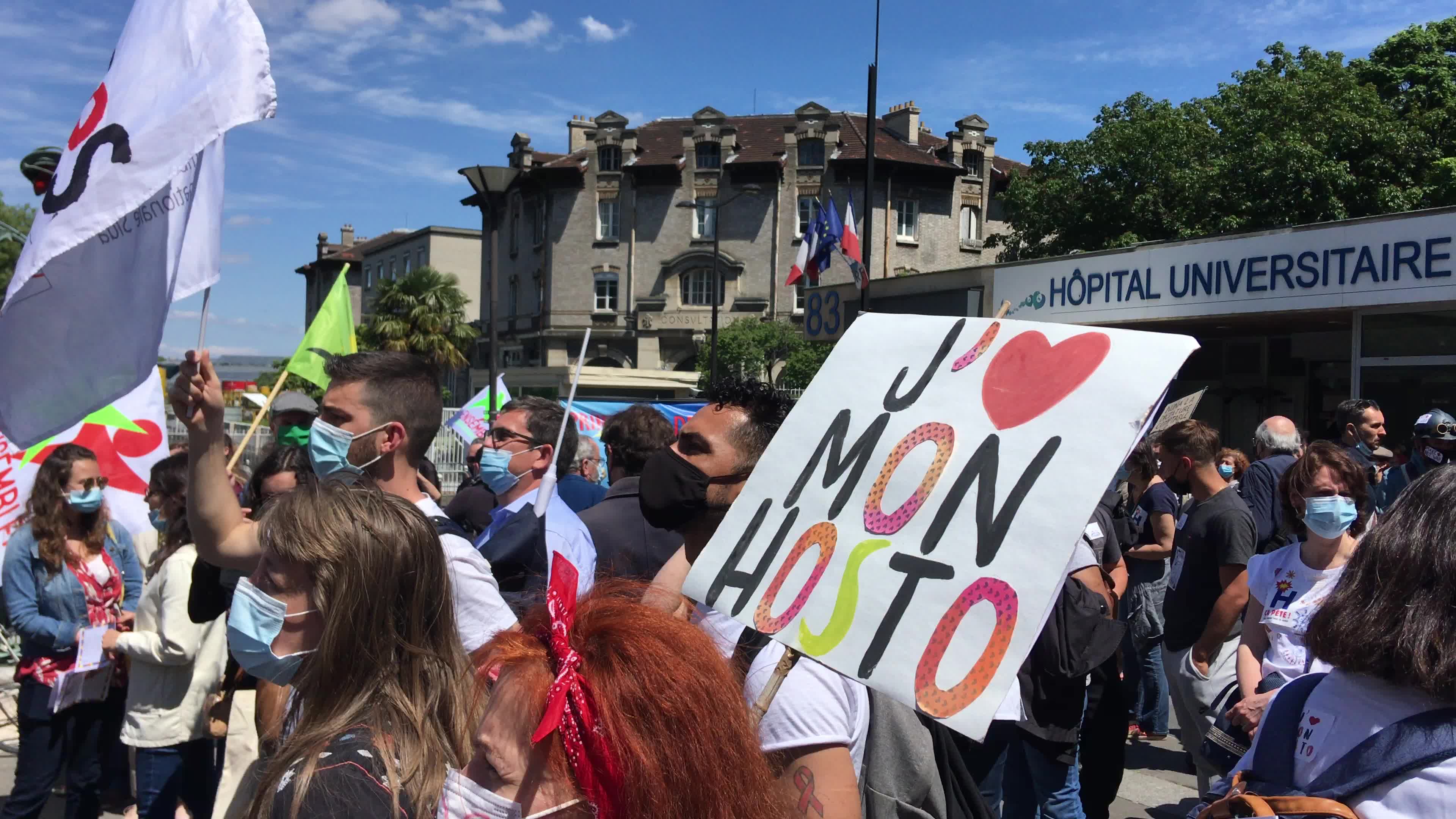 Demonstration of Health Workers in Paris