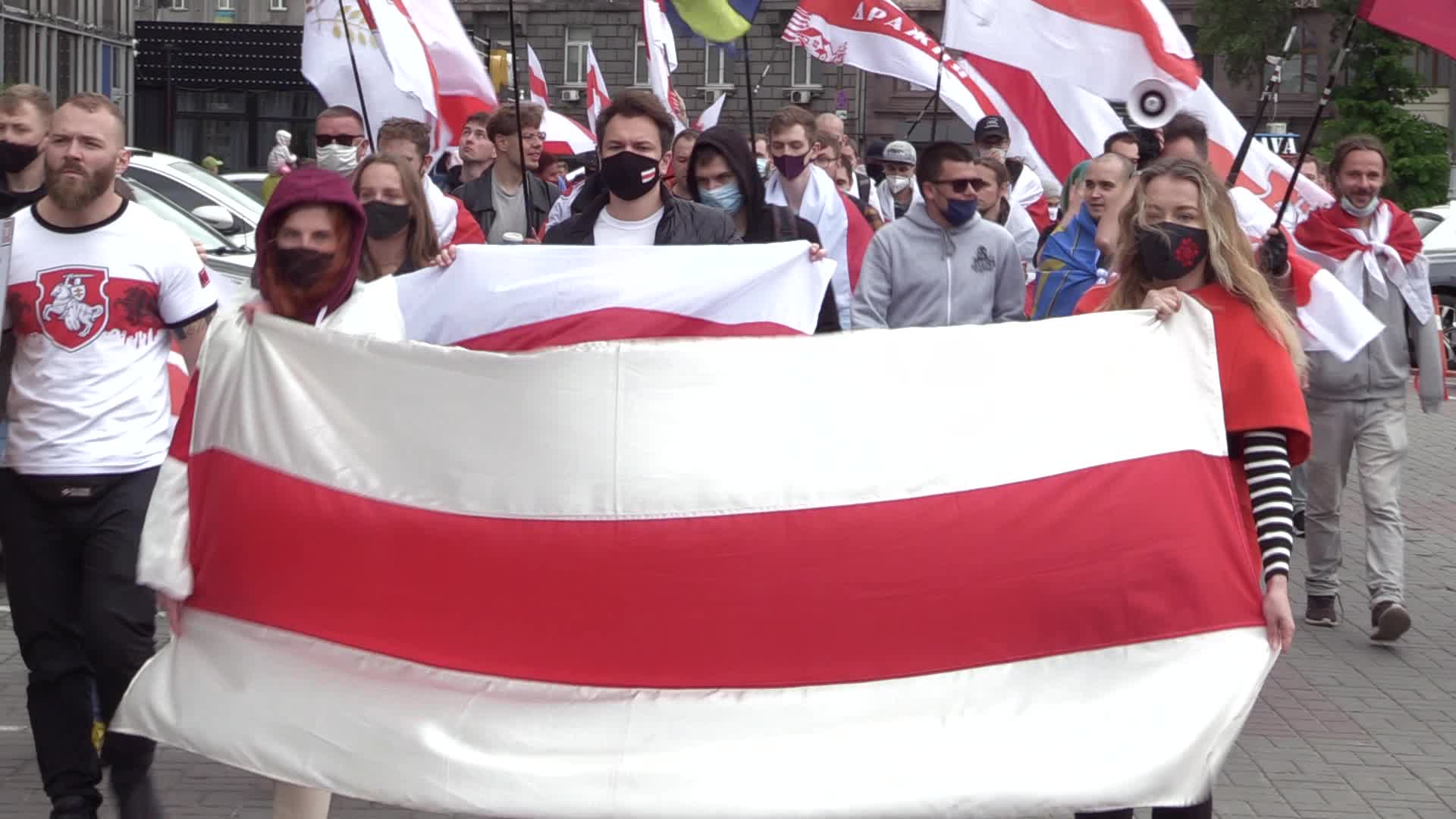 Rally of Solidarity with Belarusian anti-government movement In Ukraine