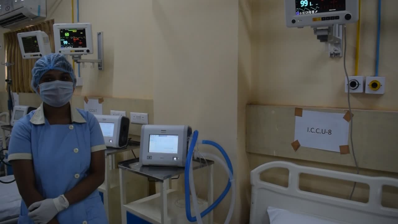 Covid ward in Kolkata, India