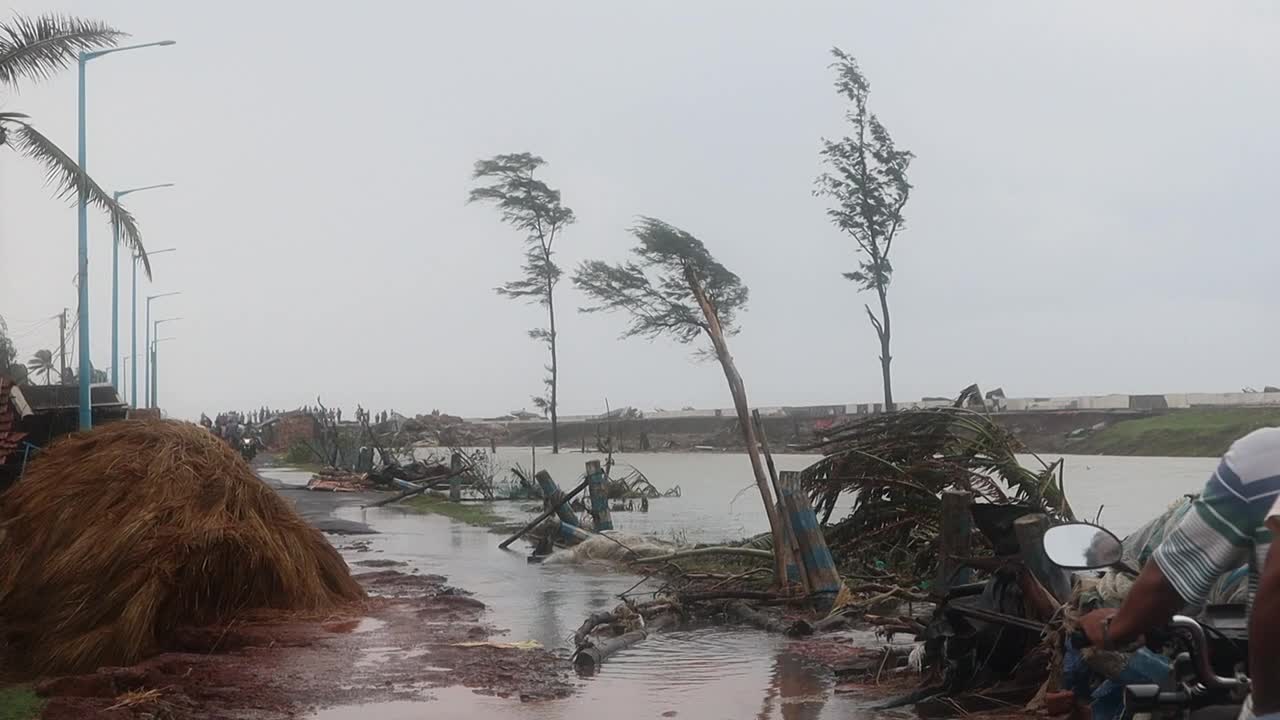 Aftermath of cyclone Yaas in India