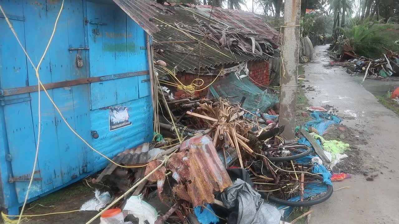 Aftermath of cyclone Yaas in India