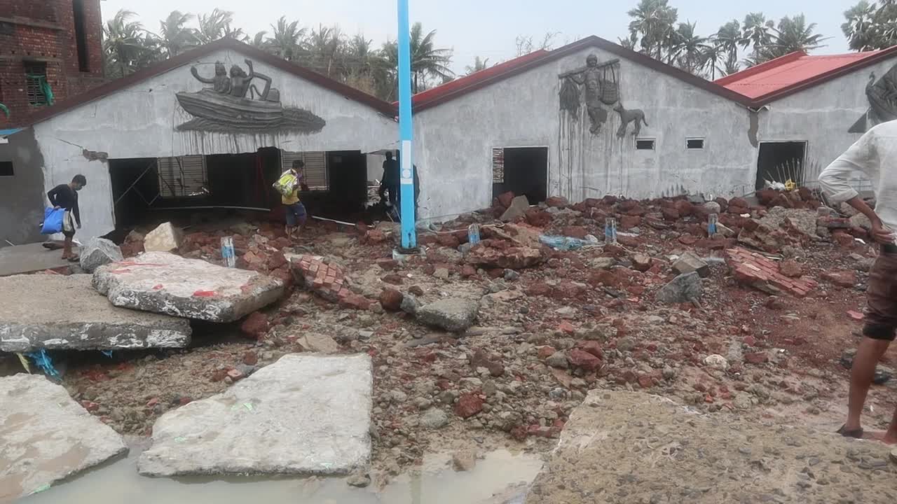 Aftermath of cyclone Yaas in India