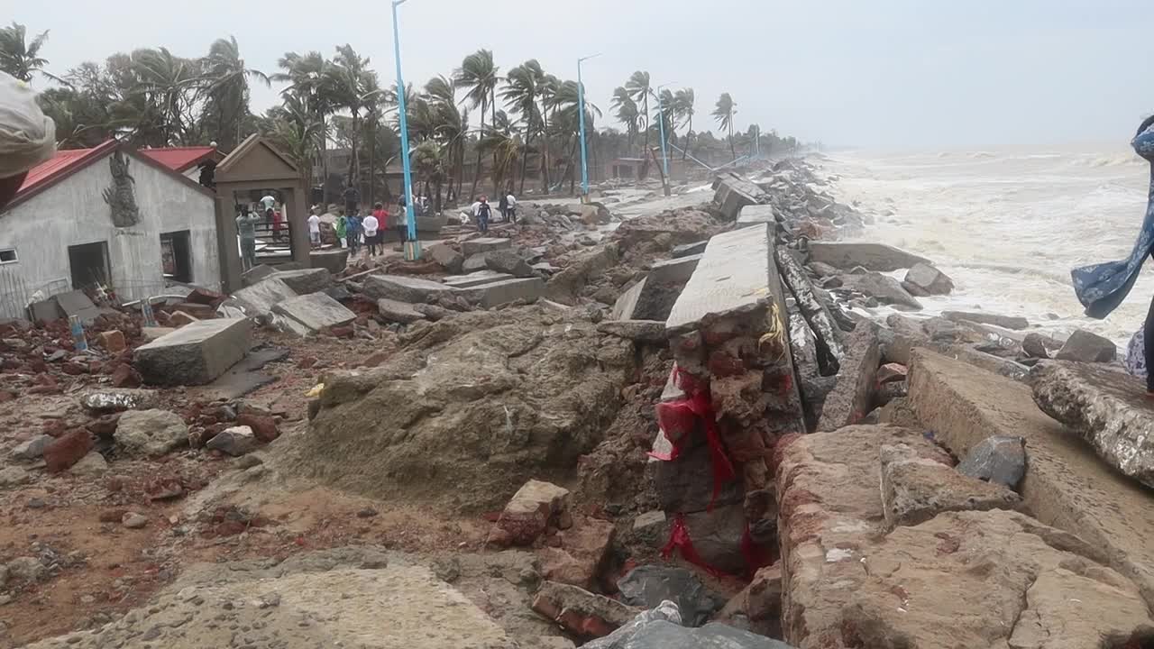 Aftermath of cyclone Yaas in India